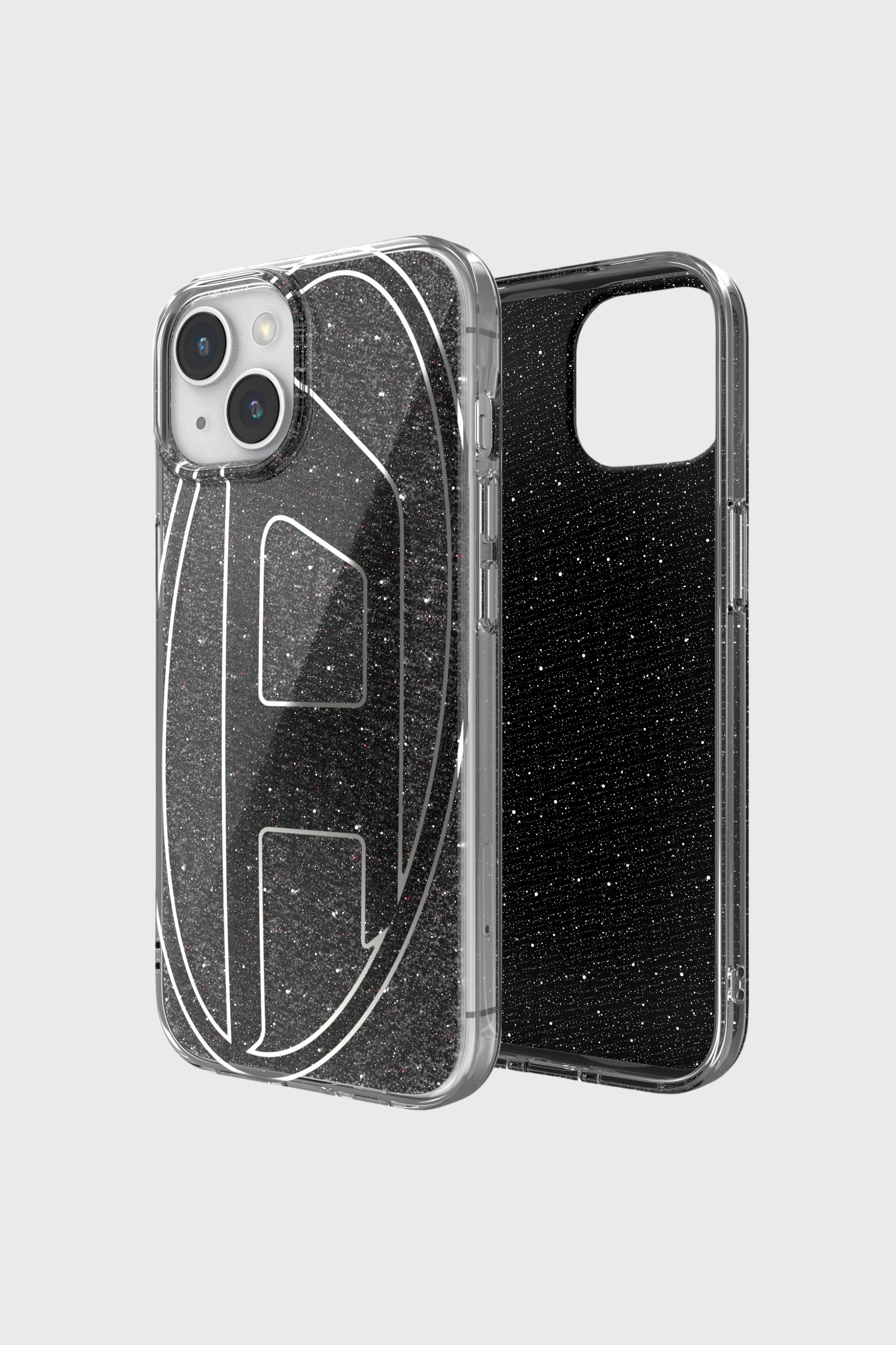 Diesel - 60023 AOP CASE, Unisex's Glitter Case for iP 15 in Black - 1