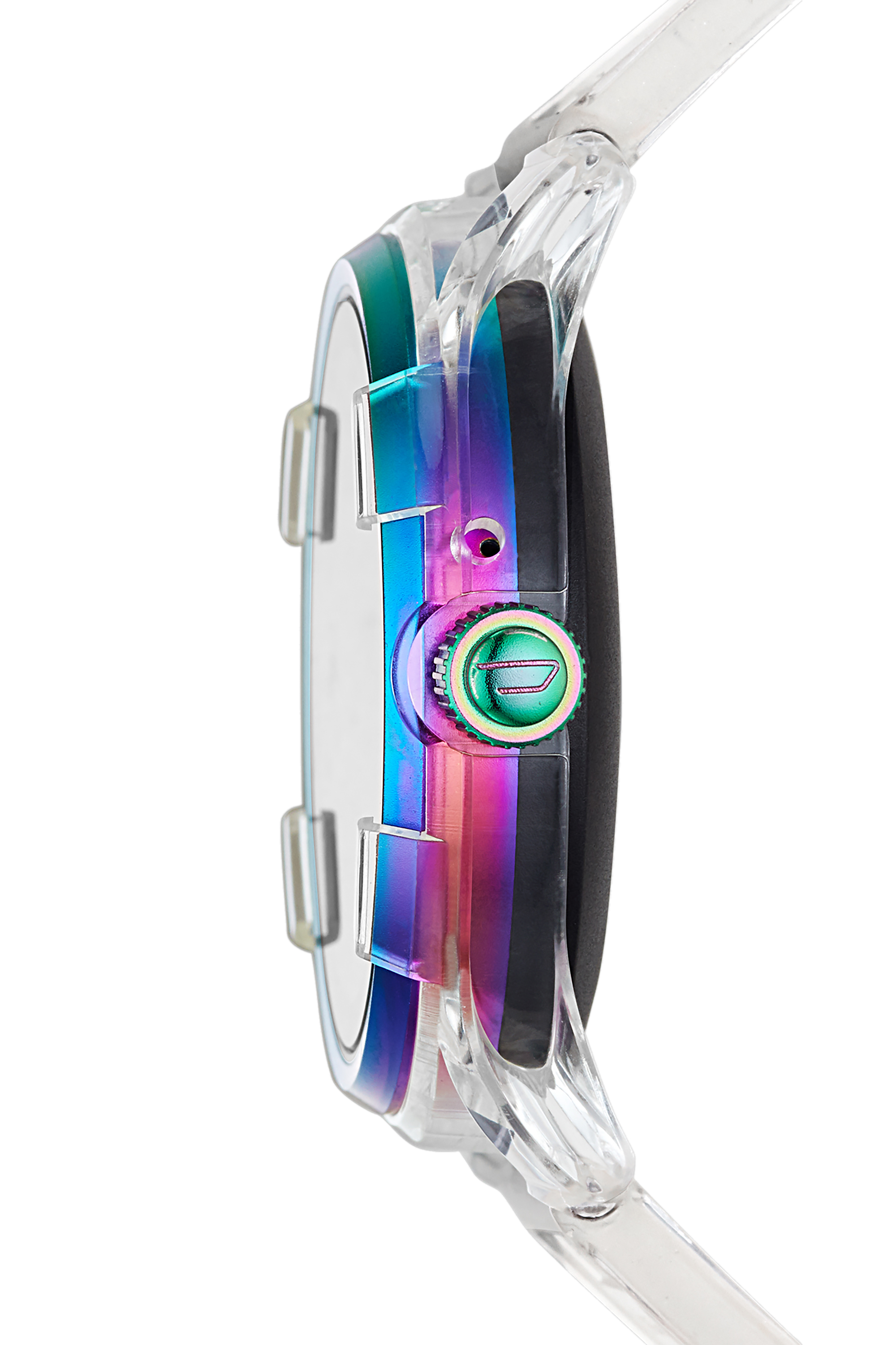 Diesel - DT2023, Man's On x MDJ limited-edition fadelite smartwatch and strap set in White - 2