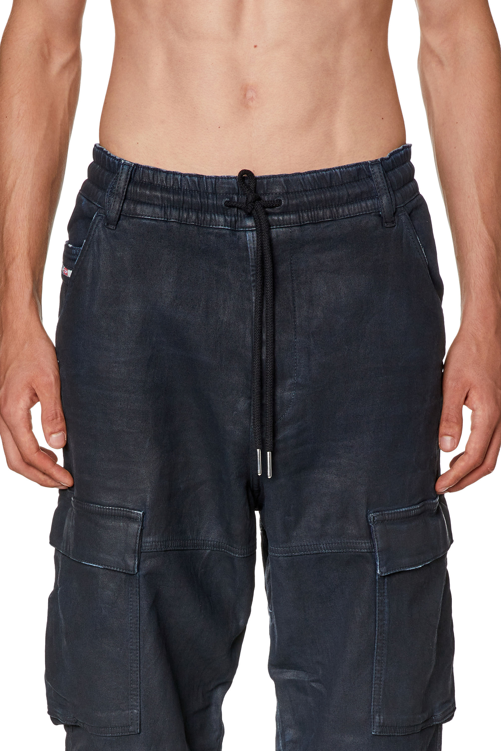 Diesel - Tapered Krooley JoggJeans® 09H05, Dark Blue - Image 3