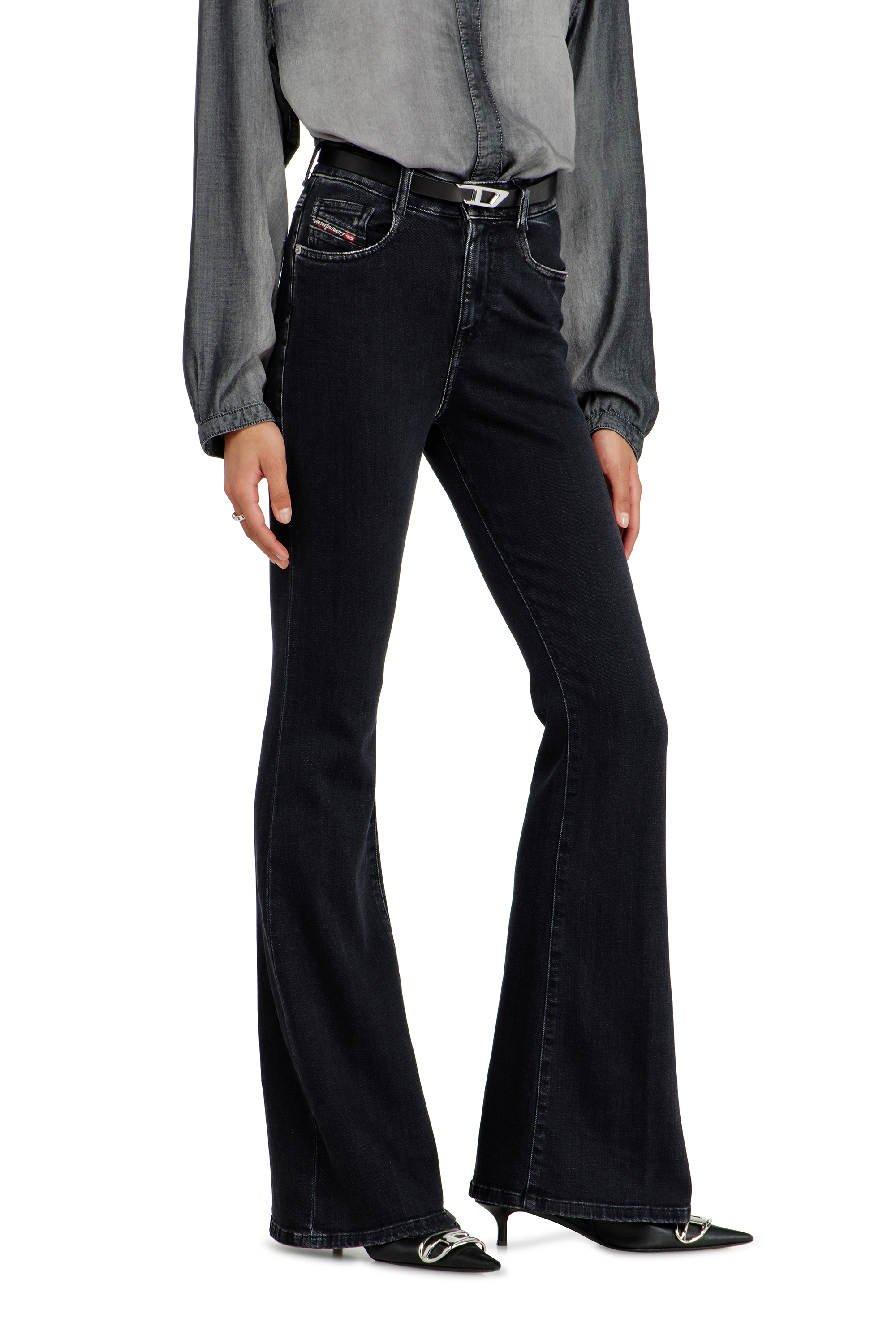 Diesel - Woman's Bootcut Jeans 1973 D-Partt 09P75, Black/Dark grey - 7