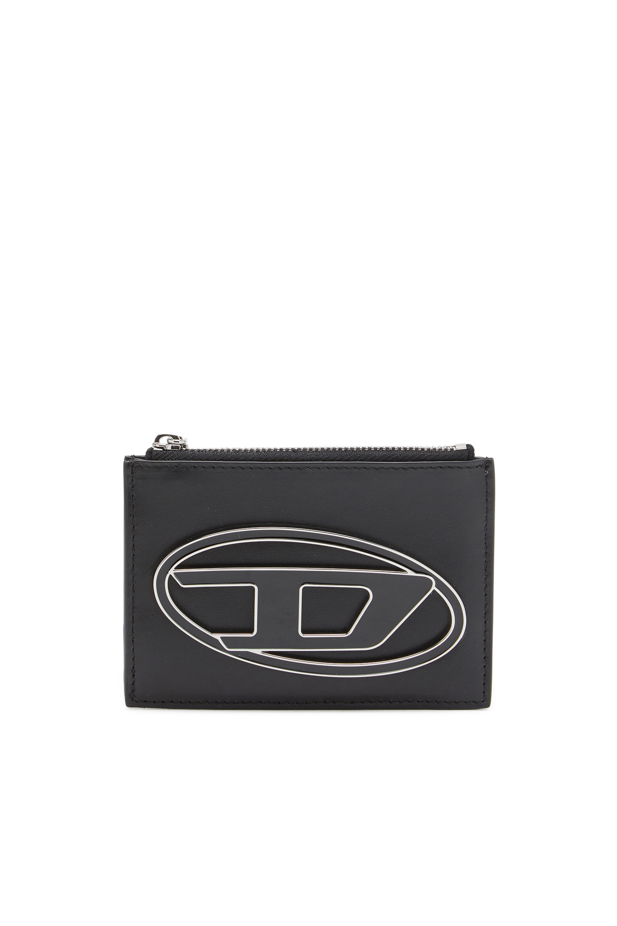 Diesel - 1DR CARD HOLDER I, Woman's Card holder in leather in Black - 1