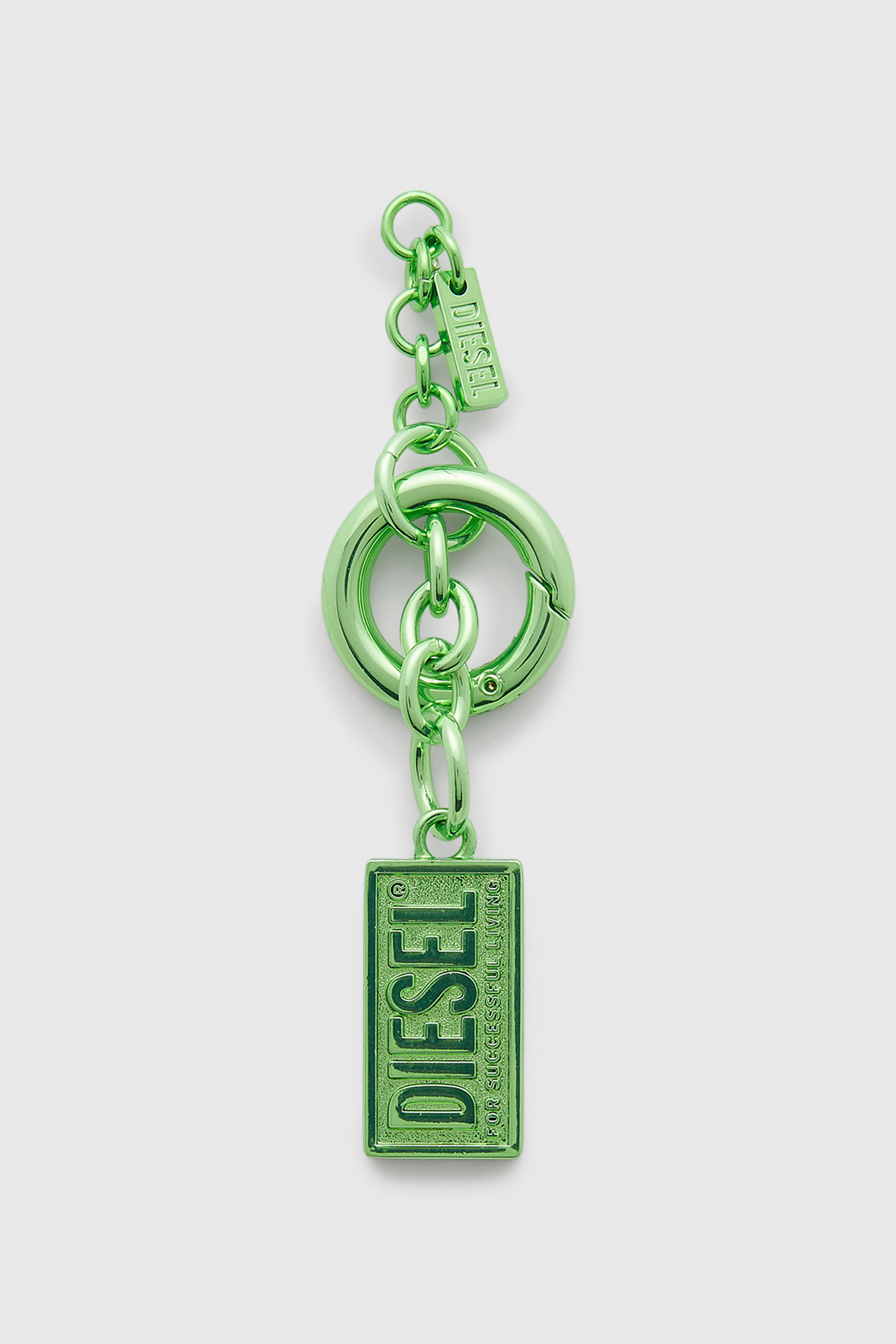 Metal keyring with Biscotto logo charm