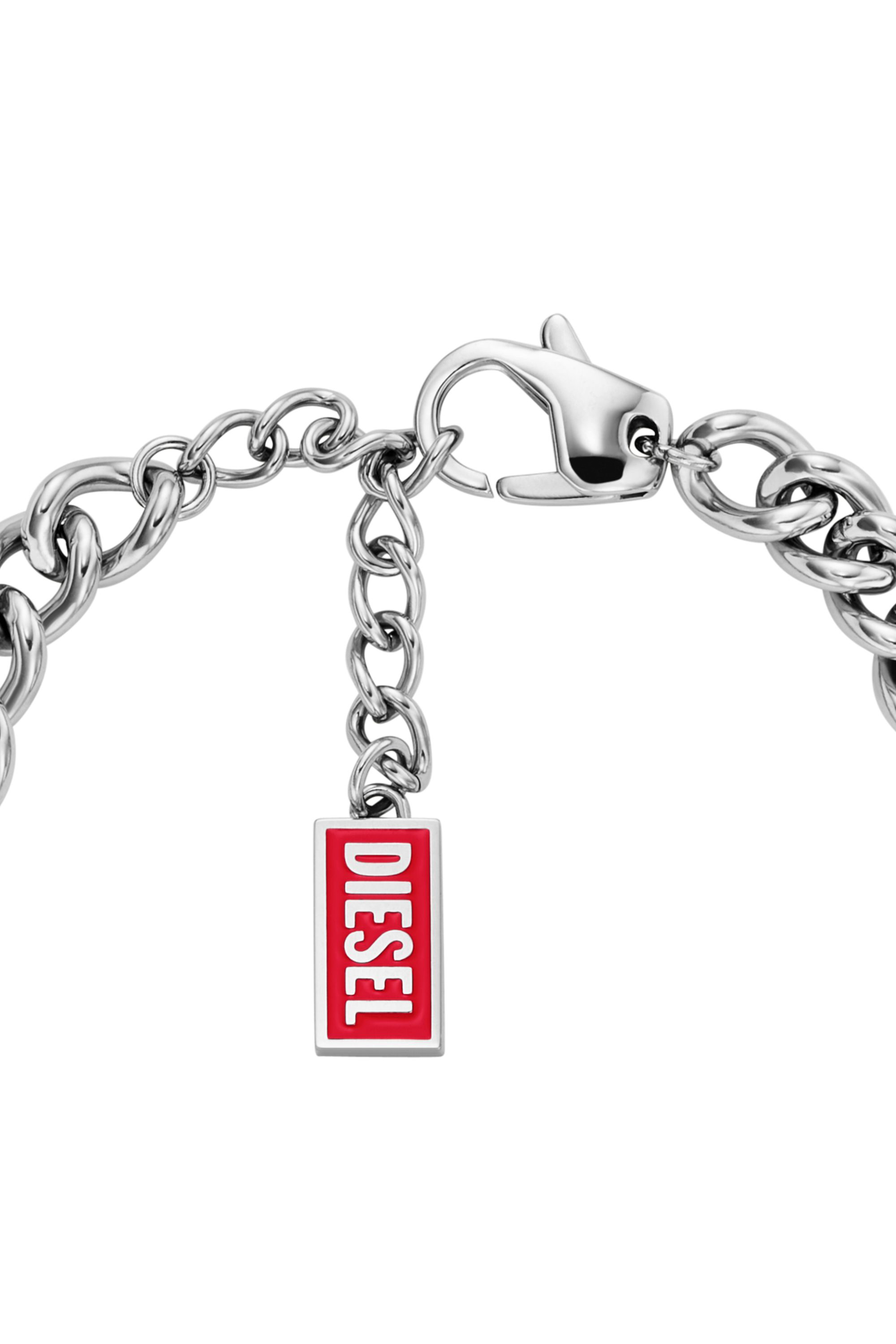 Diesel - DX166840 JEWELLERY, Unisex's Stainless Steel Chain Bracelet in Silver - 3