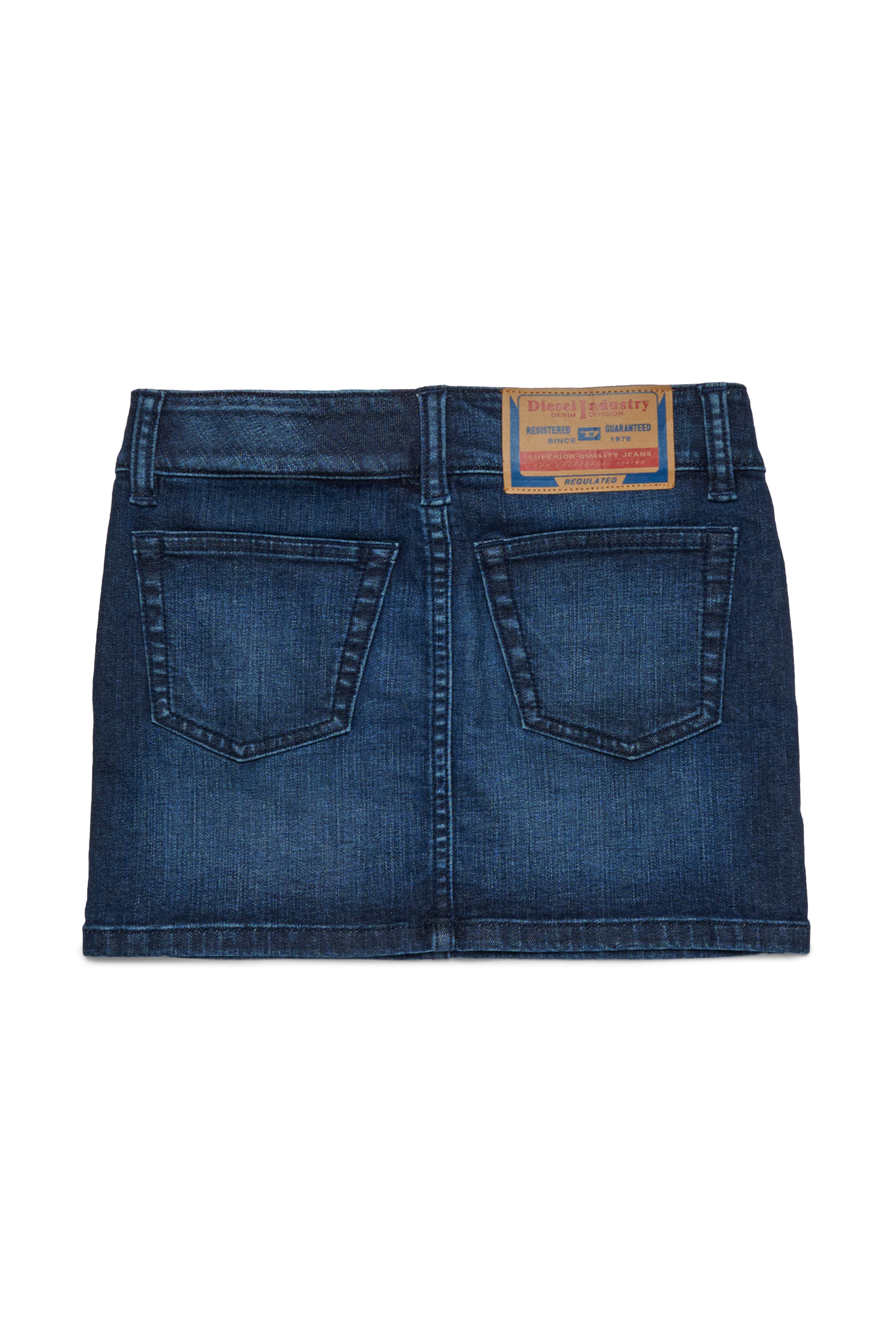 Diesel - GEKI, Woman's Cotton miniskirt with patch pockets in Dark Blue - 2