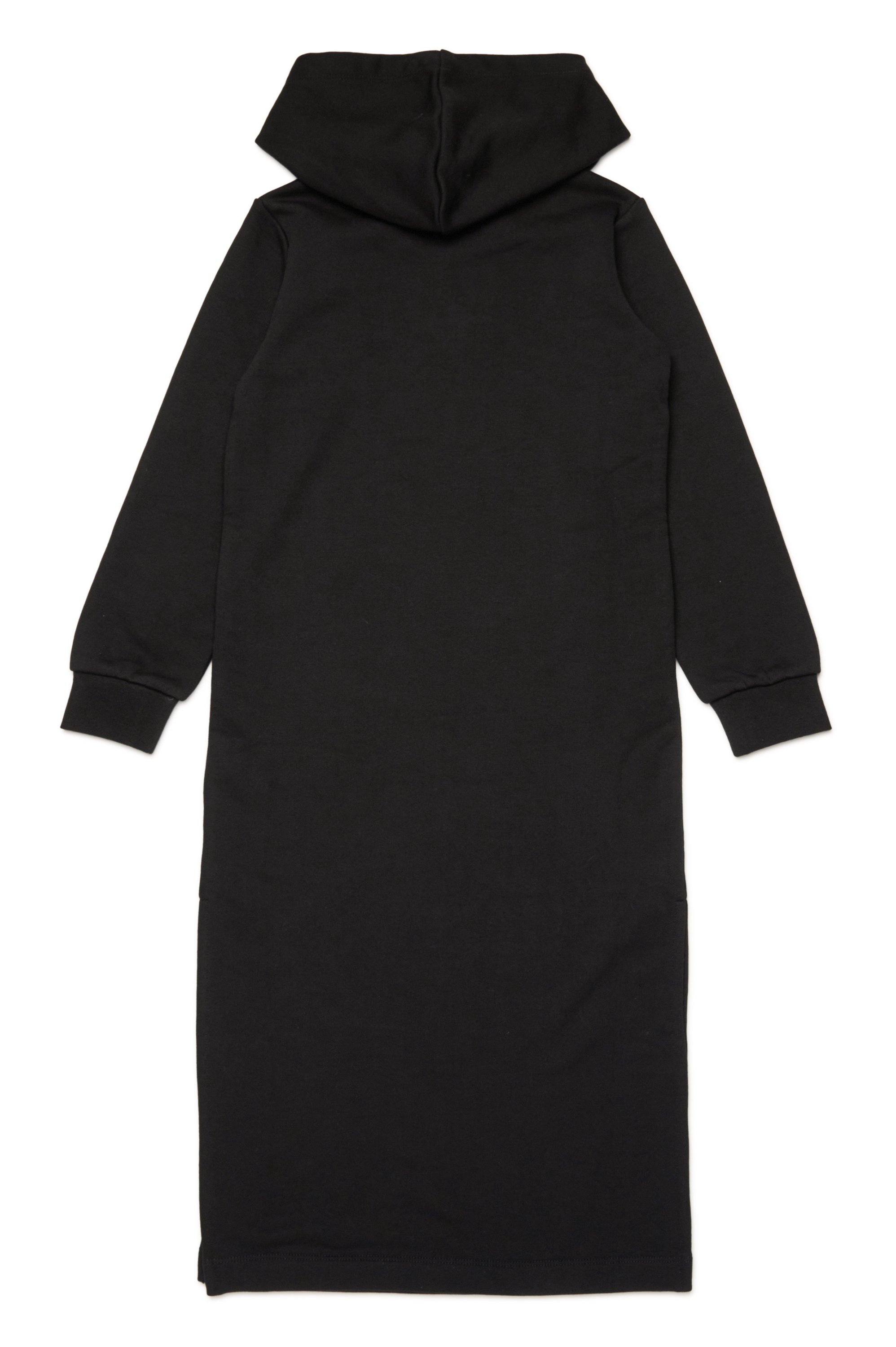 Diesel - DYTIN, Woman's Hoodie dress with Oval D embroidery in Black - 2