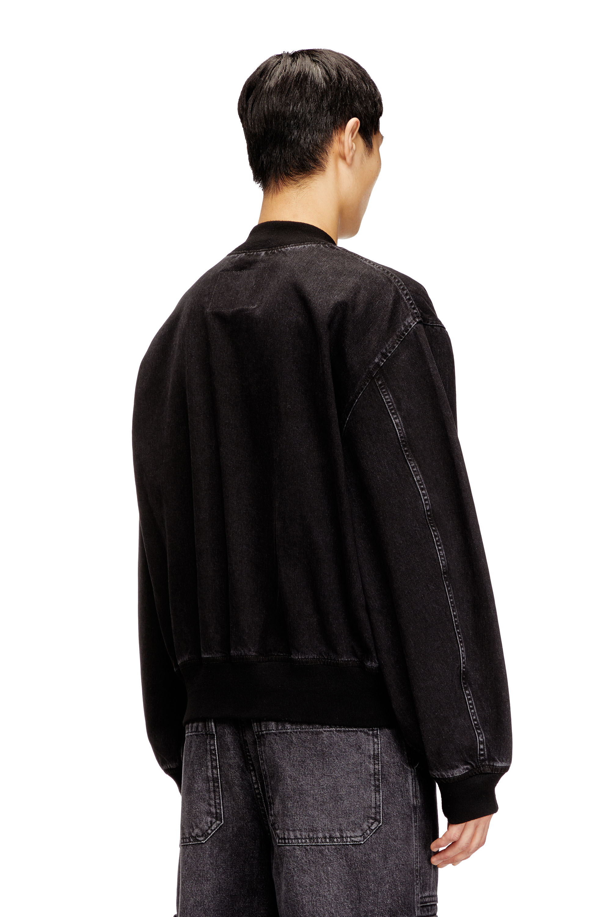 Diesel - D-GUZ, Unisex's Bomber jacket in denim in null - 4