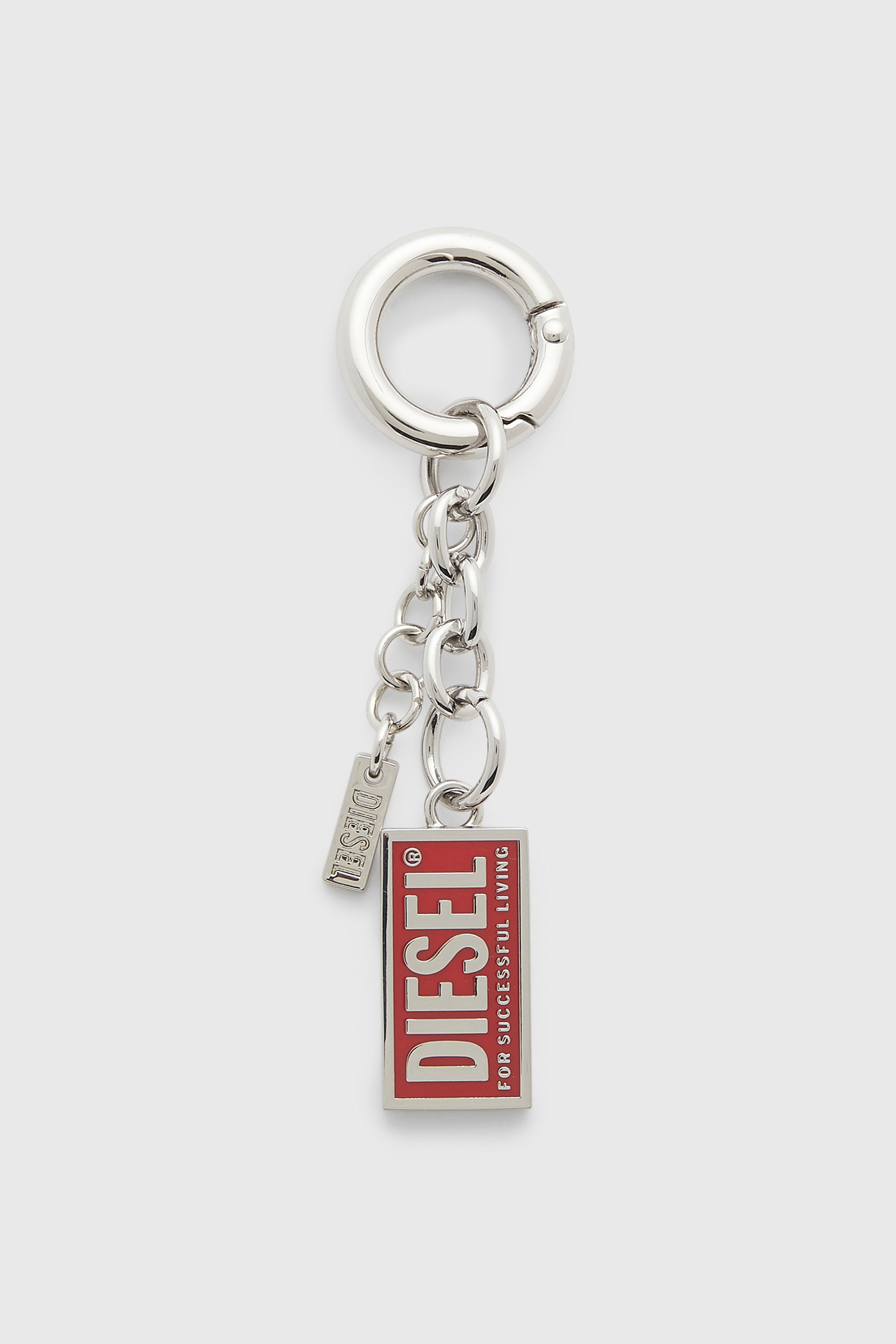 Metal keyring with Biscotto logo charm
