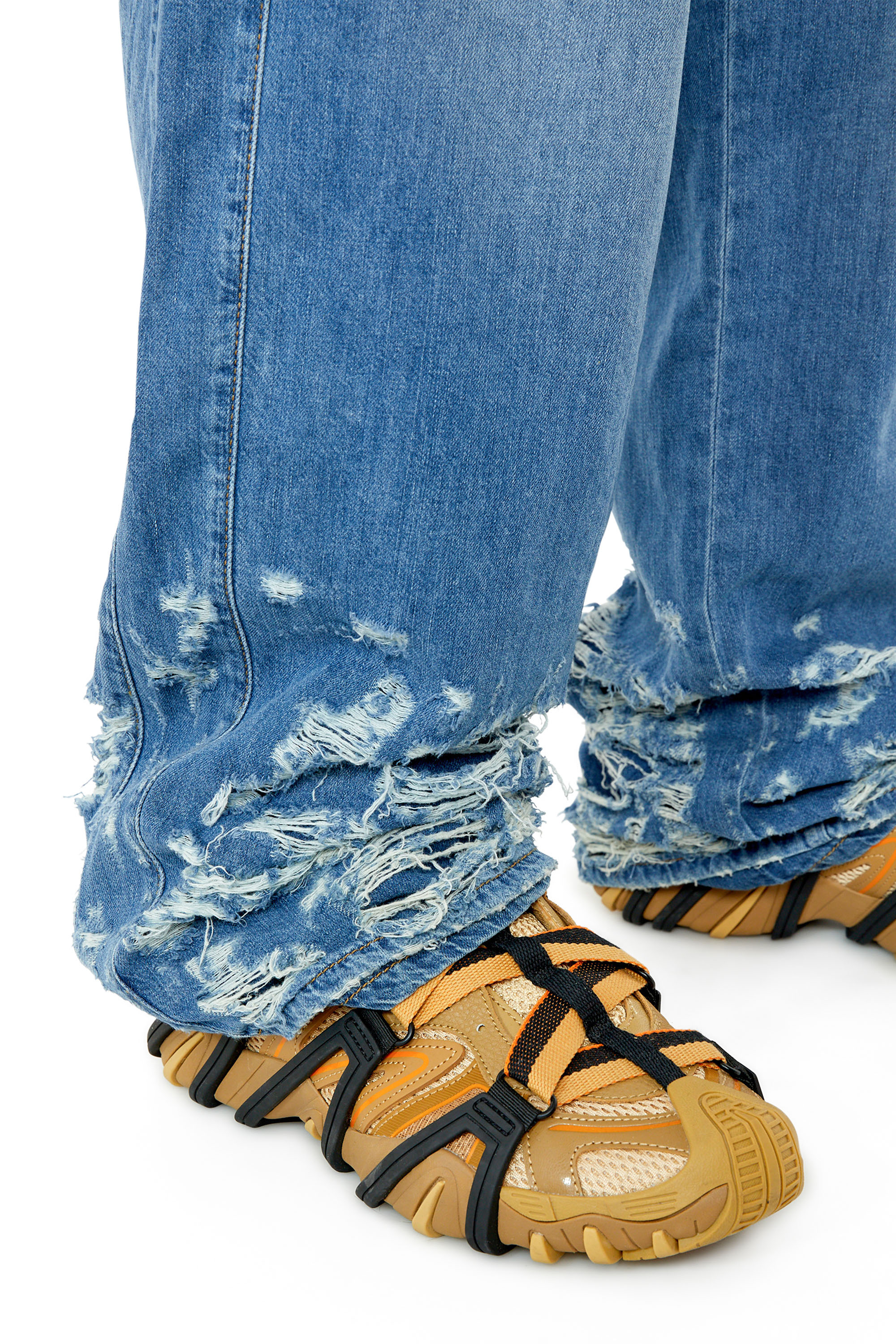 Diesel - D-Martian 0EMAF Straight Jeans, Light Blue - Image 3