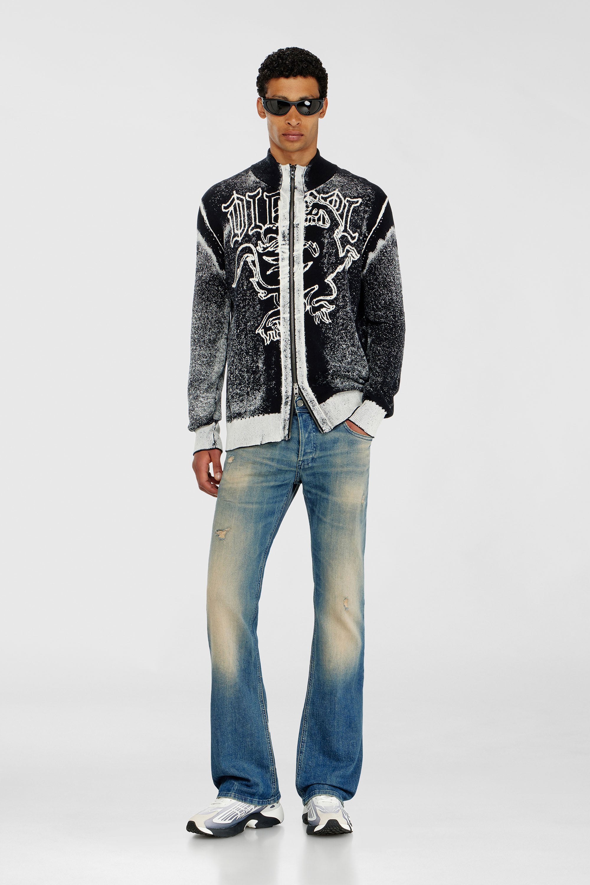 Diesel - Man's Bootcut Jeans 2007 Zatiny 0KBBW, Medium blue - 2