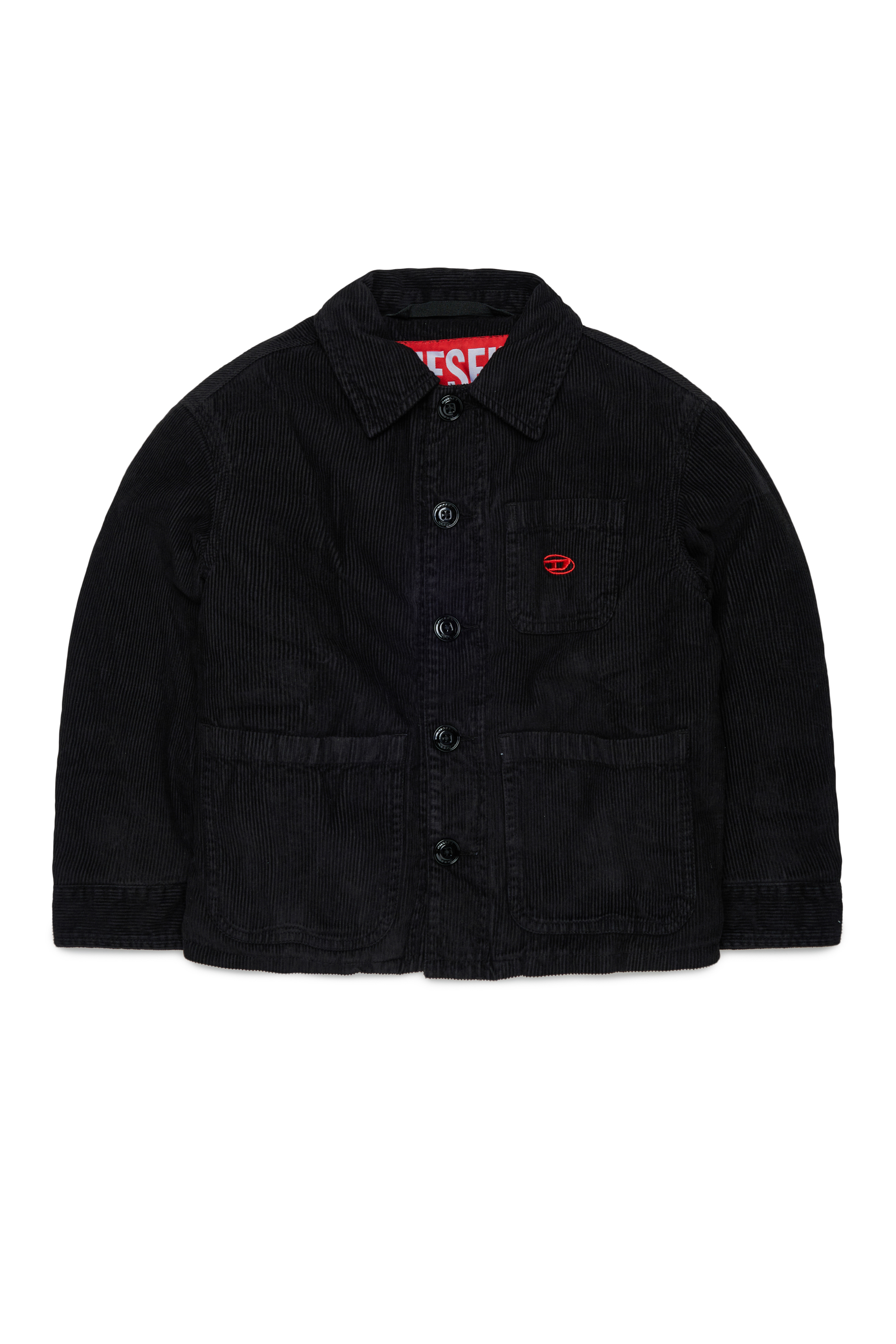 Diesel - JMILL, Man's Corduroy shirt jacket in Black - 1