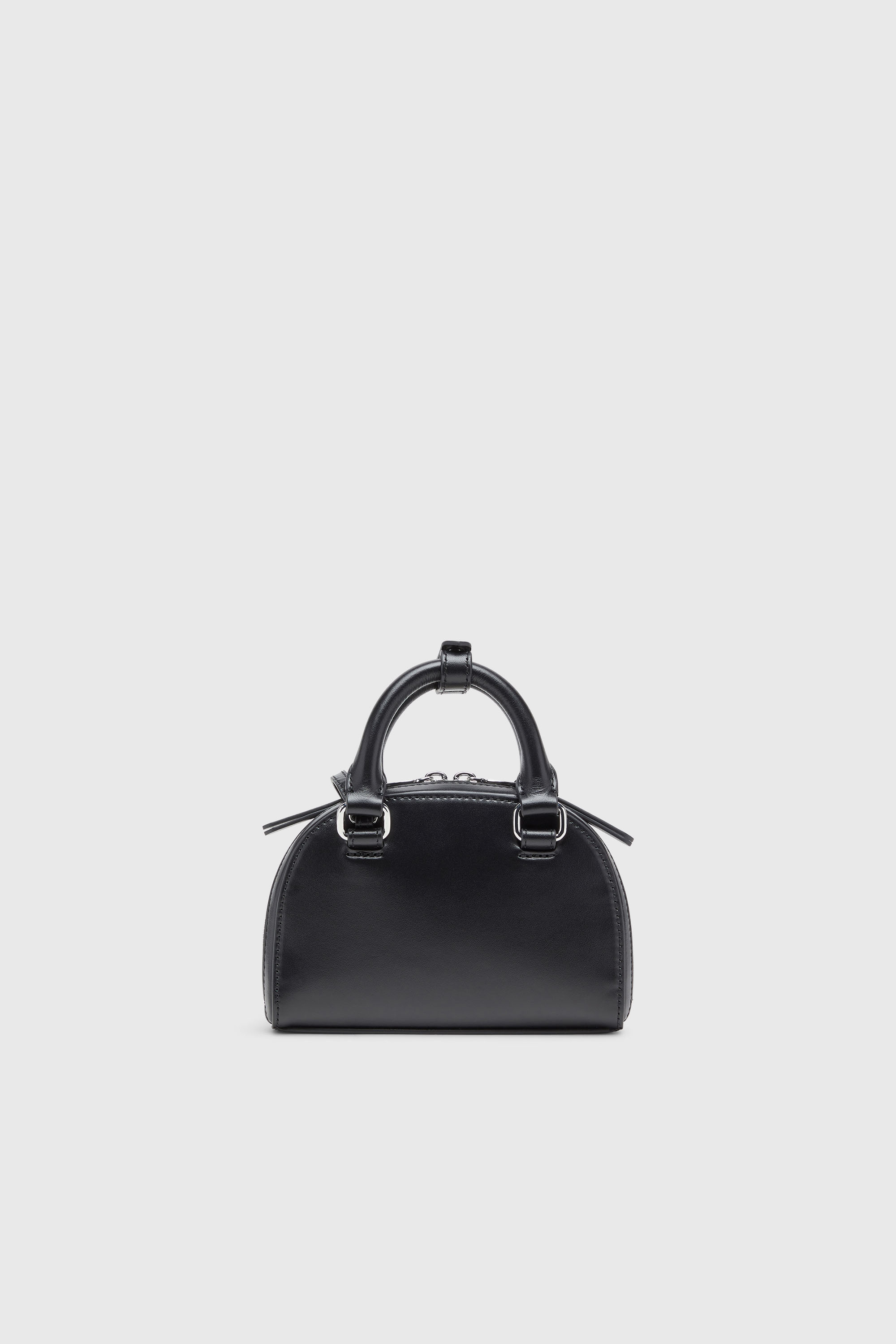 Diesel - 1DR DOME CROSSBODY XS, Woman's 1DR Dome-Slim bowling bag in nappa leather in Black - 2