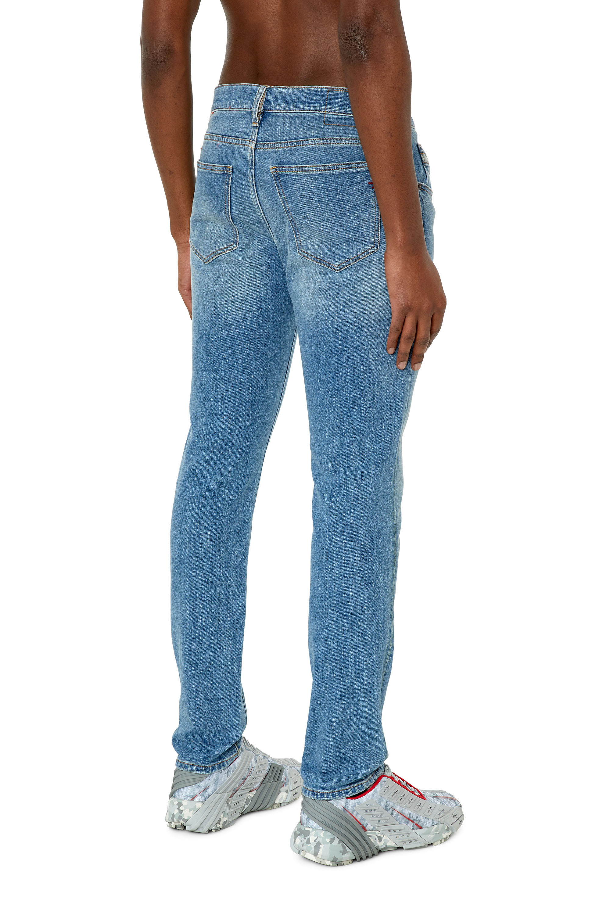 Diesel - 2019 D-Strukt 007L3 Slim Jeans, Light Blue - Image 2