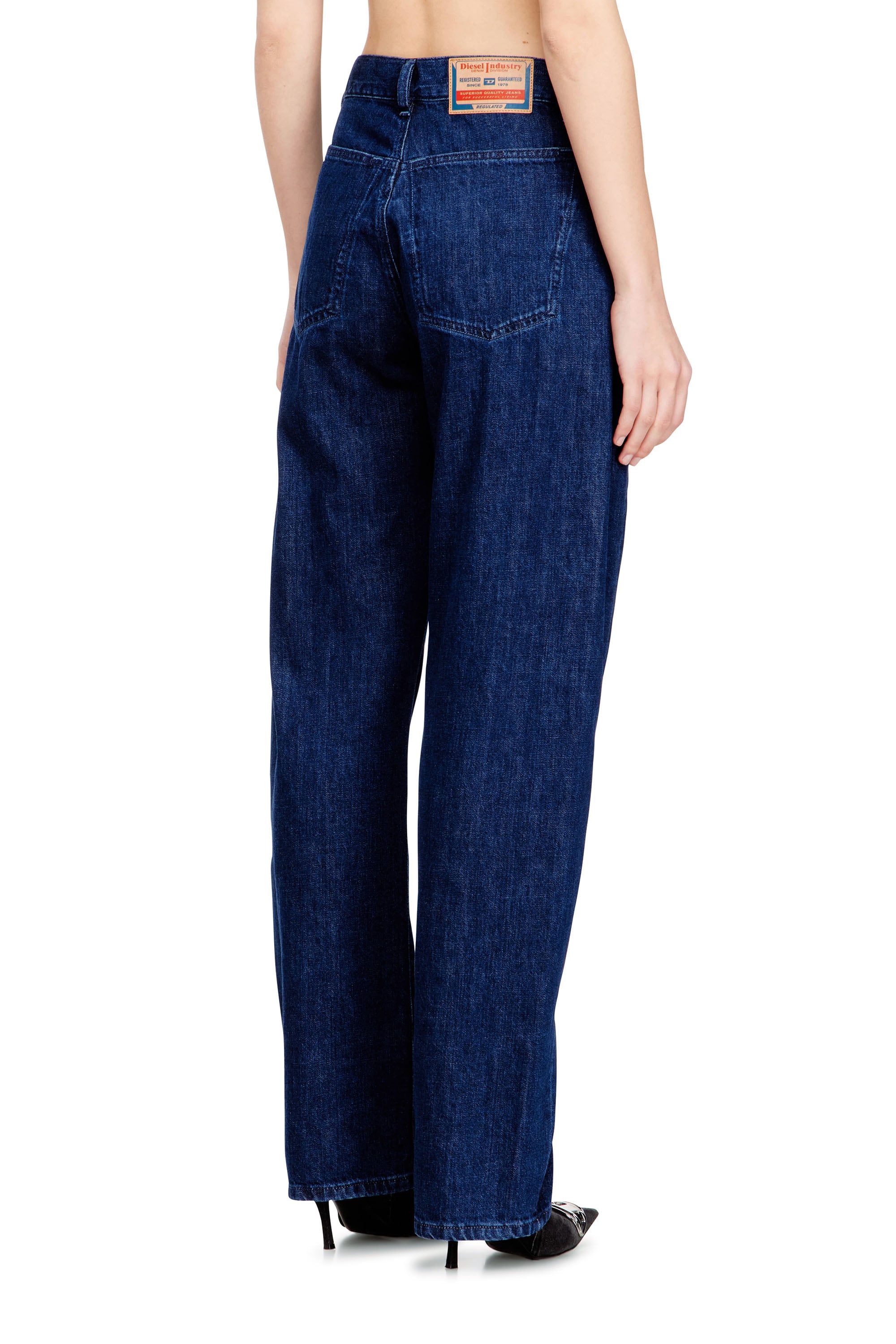 Diesel - Woman's Relaxed Jeans 1974 D-Ellz 0DBDX, Dark Blue - 3