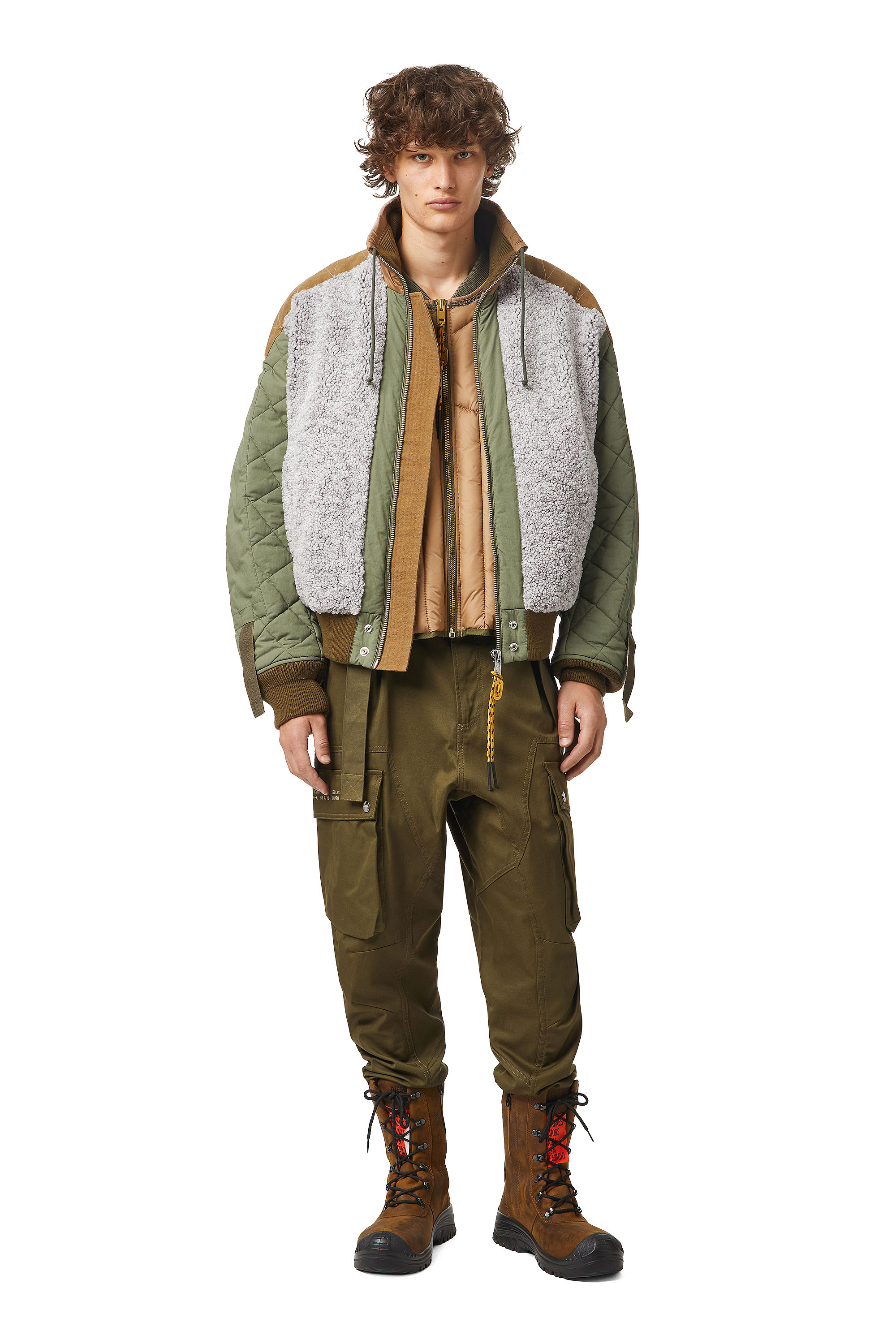 W-POW-TEDDY, Green/Grey Diesel - W-POW-TEDDY, Green/Grey - Image 1