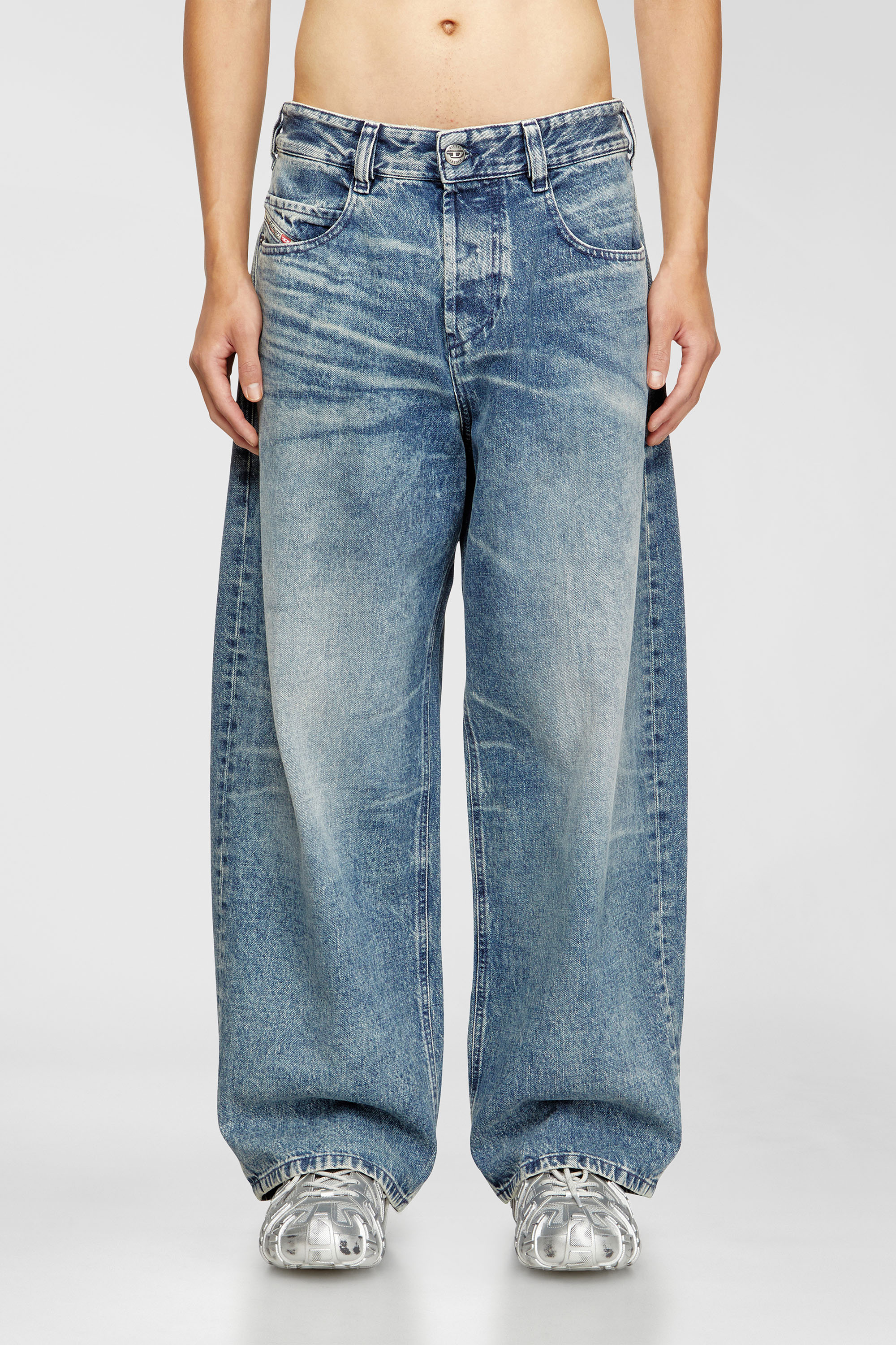Diesel - Unisex's Relaxed Jeans 1997 D-Enim 007DA, Light Blue - 1