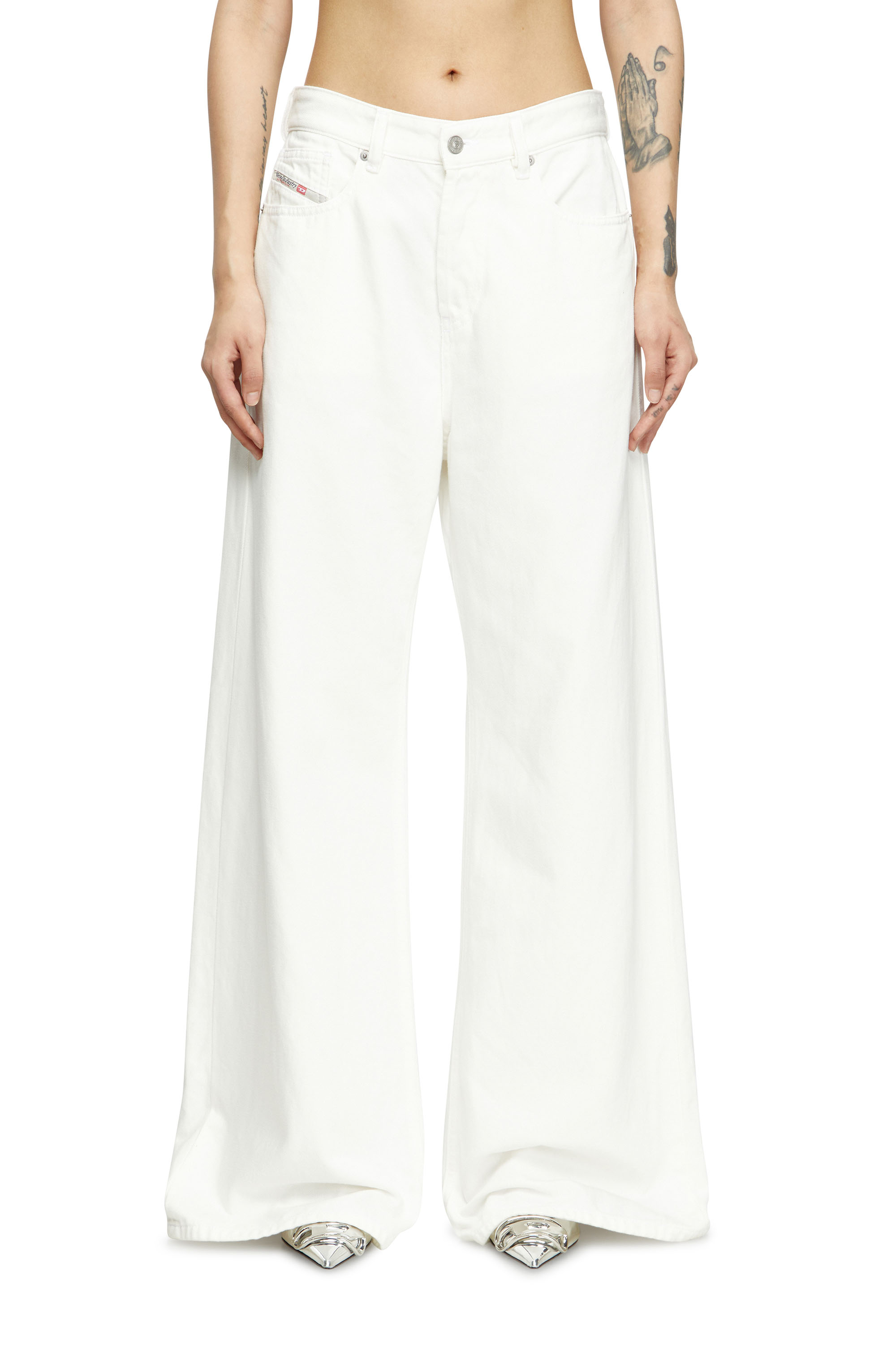 Relaxed Jeans 1996 D-Sire 09I41, White Diesel - Woman's Relaxed Jeans 1996 D-Sire 09I41, White - 3