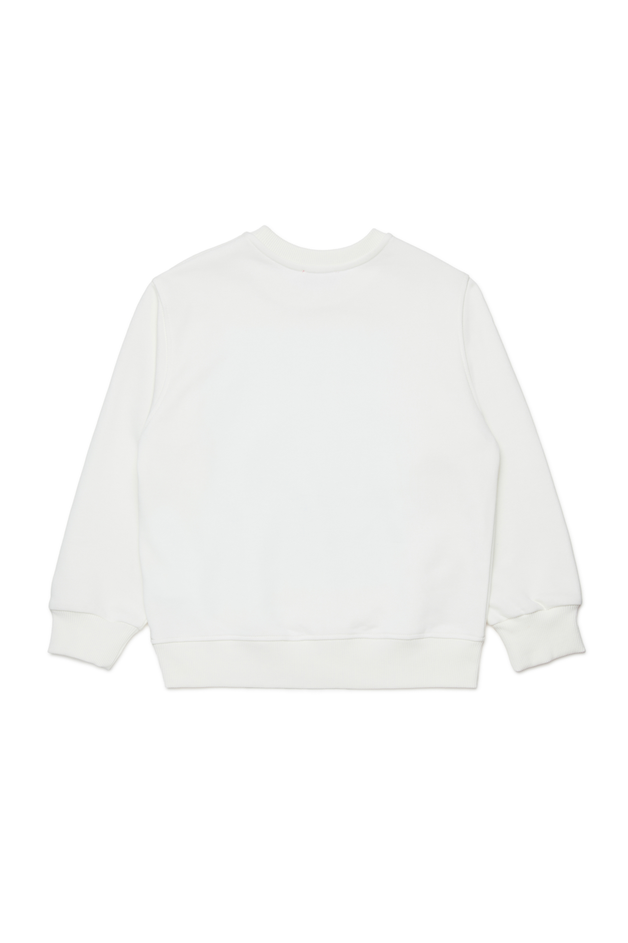 Diesel - SWIGGLY OVER, Man's Sweatshirt with wave logo print in White - 2