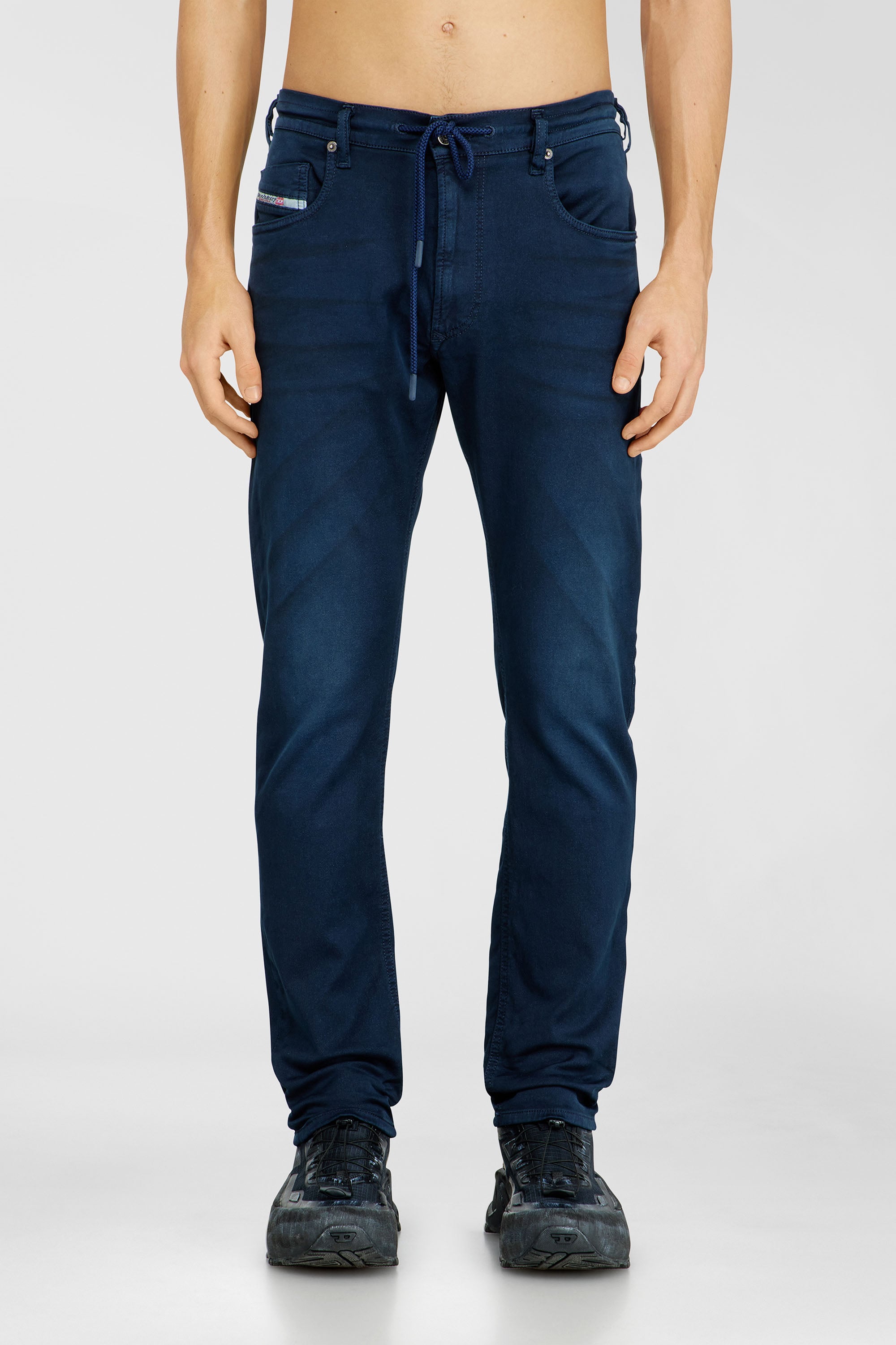Diesel - Man's Regular 2032 D-Krooley Joggjeans&reg; 0670M, Blue - 1