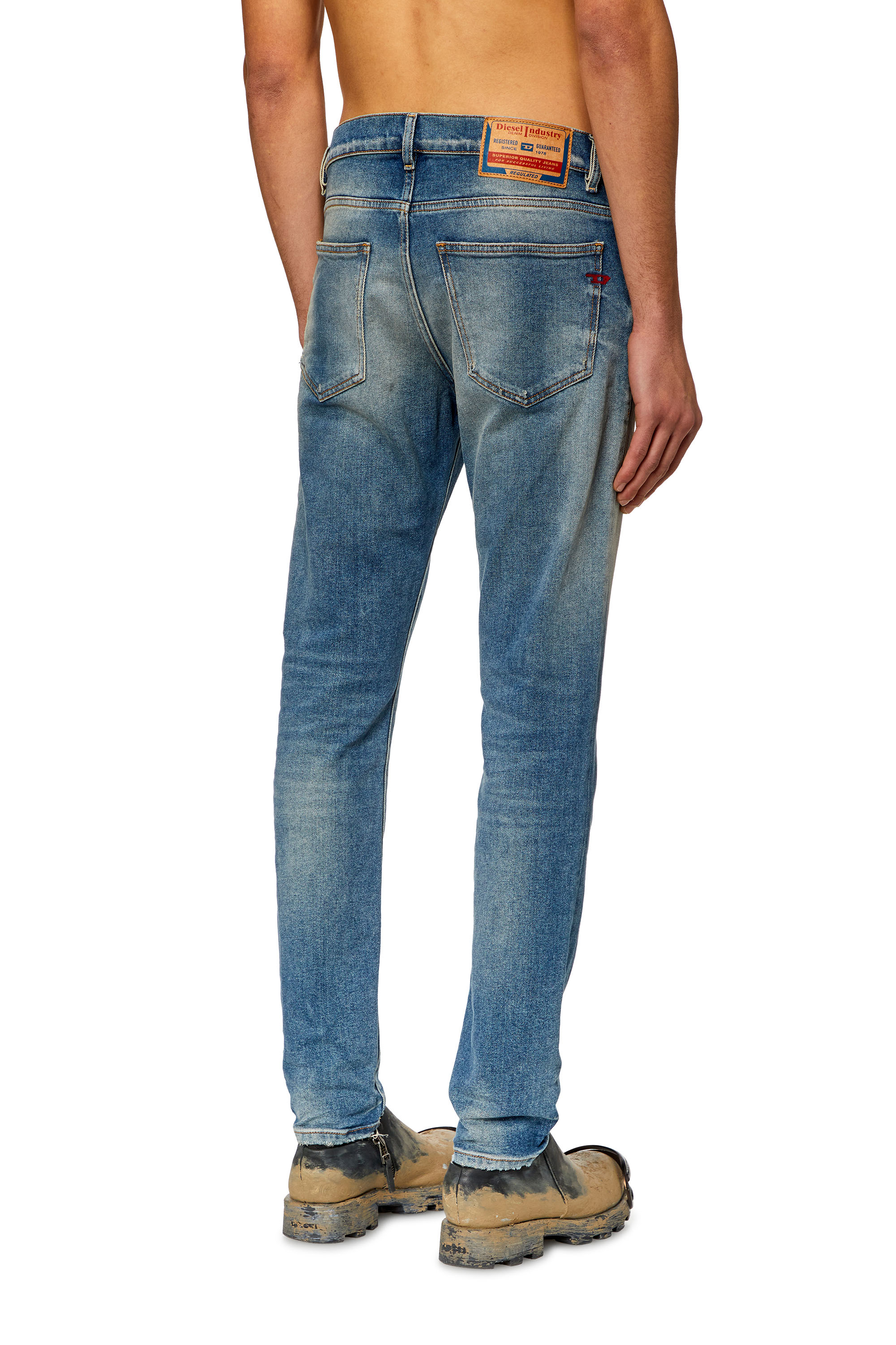 Diesel - Slim Jeans 2019 D-Strukt 09H55, Light Blue - Image 3