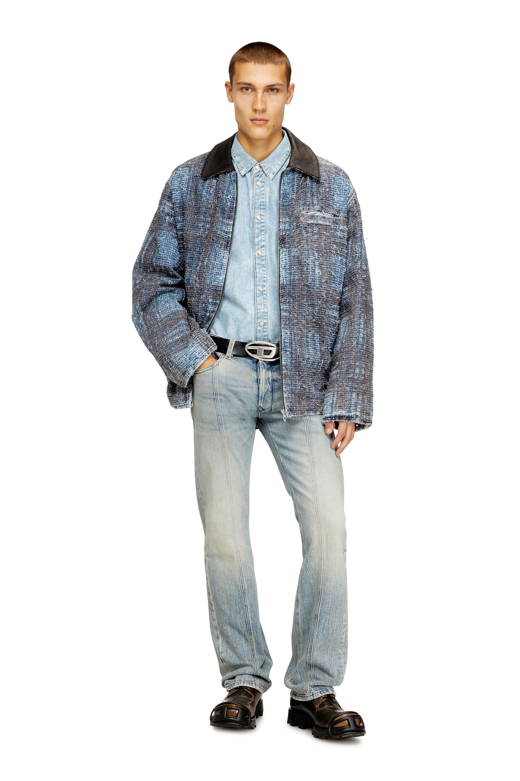 Diesel - Man's Regular Jeans 1985 Larkee 09N55, Light Blue - 2