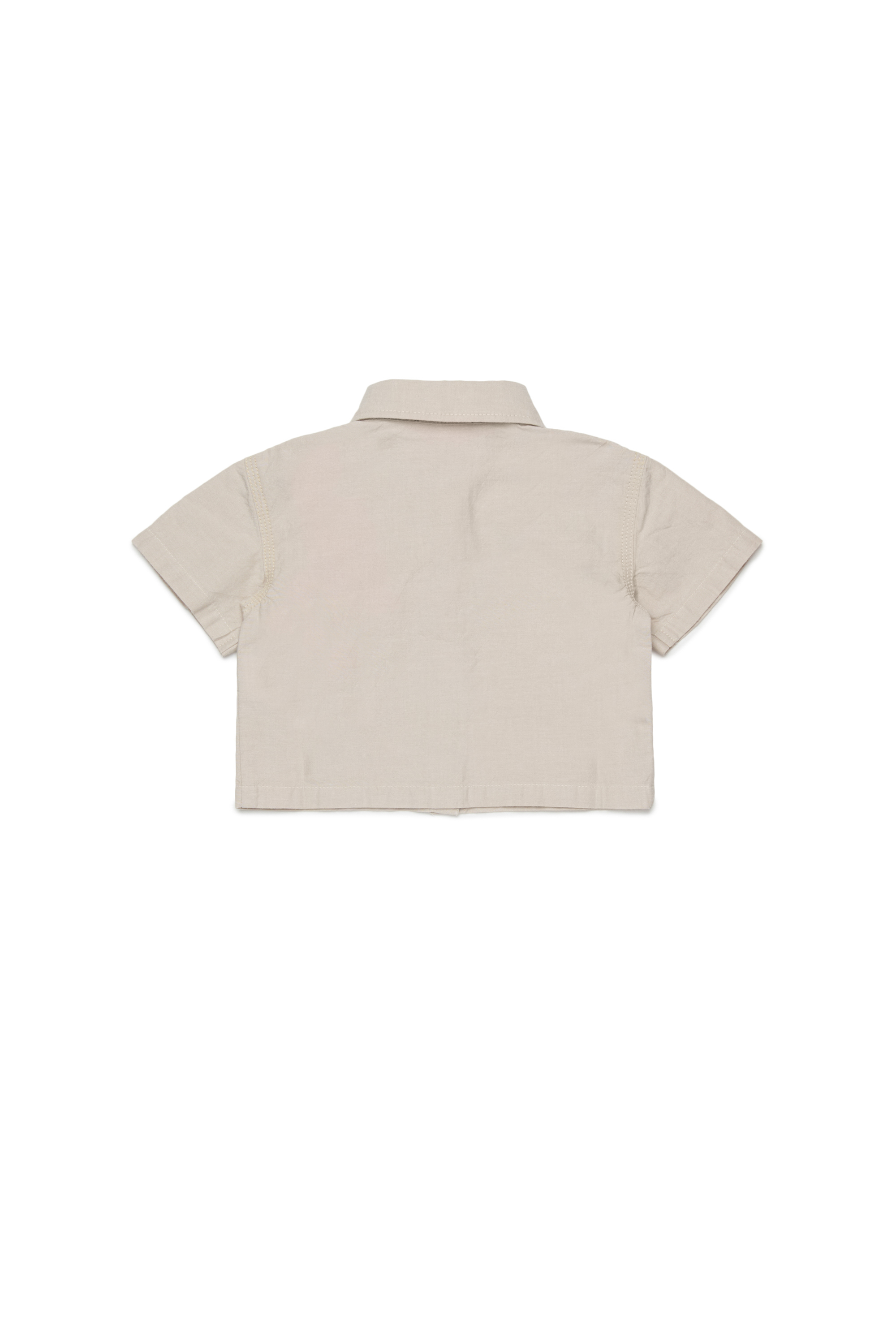 Diesel - COLDYB, Woman's Short-sleeve shirt with logo pocket in White - 2