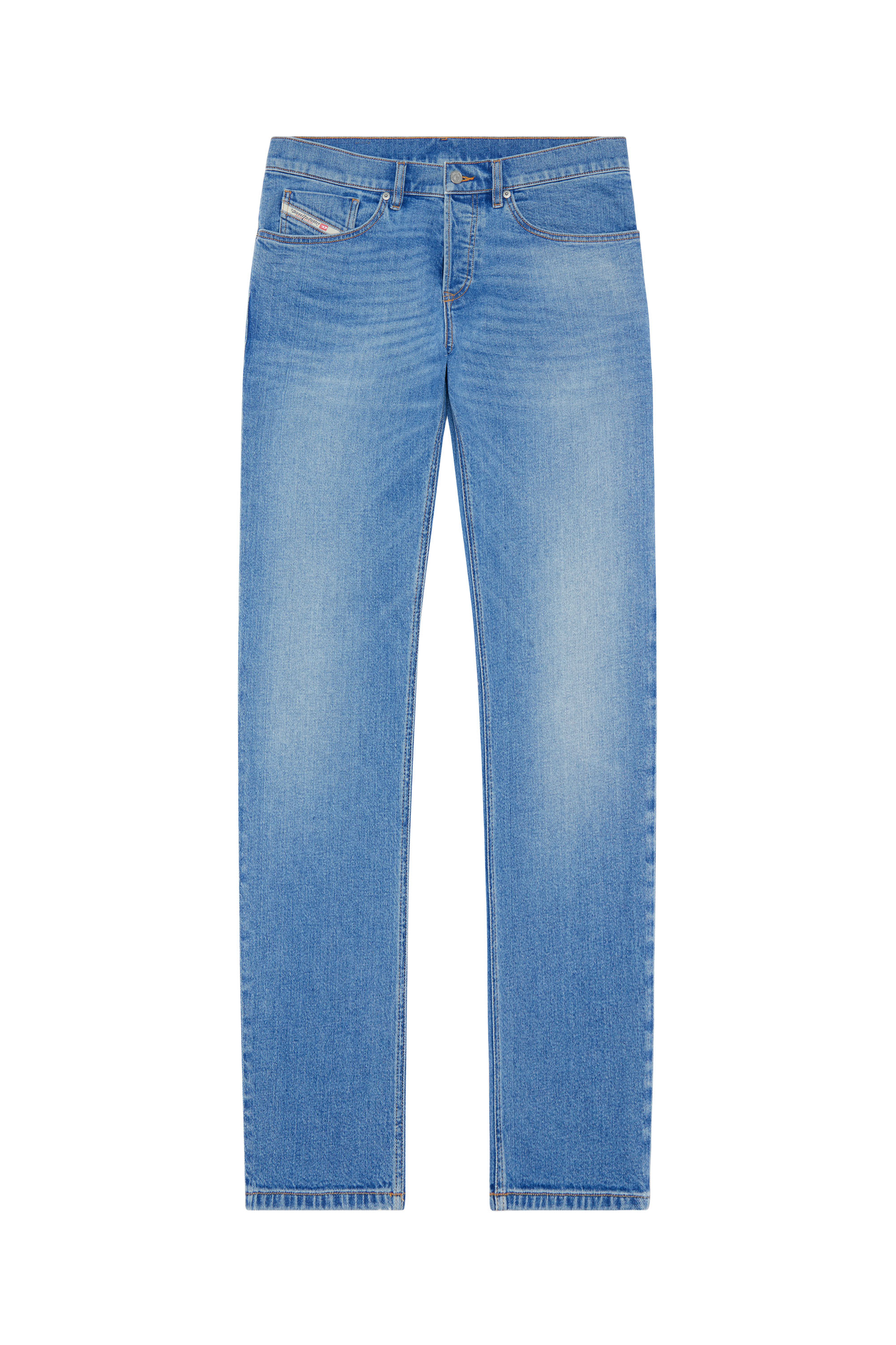 Diesel - 2023 D-Finitive 0ENAS Tapered Jeans, Light Blue - Image 5