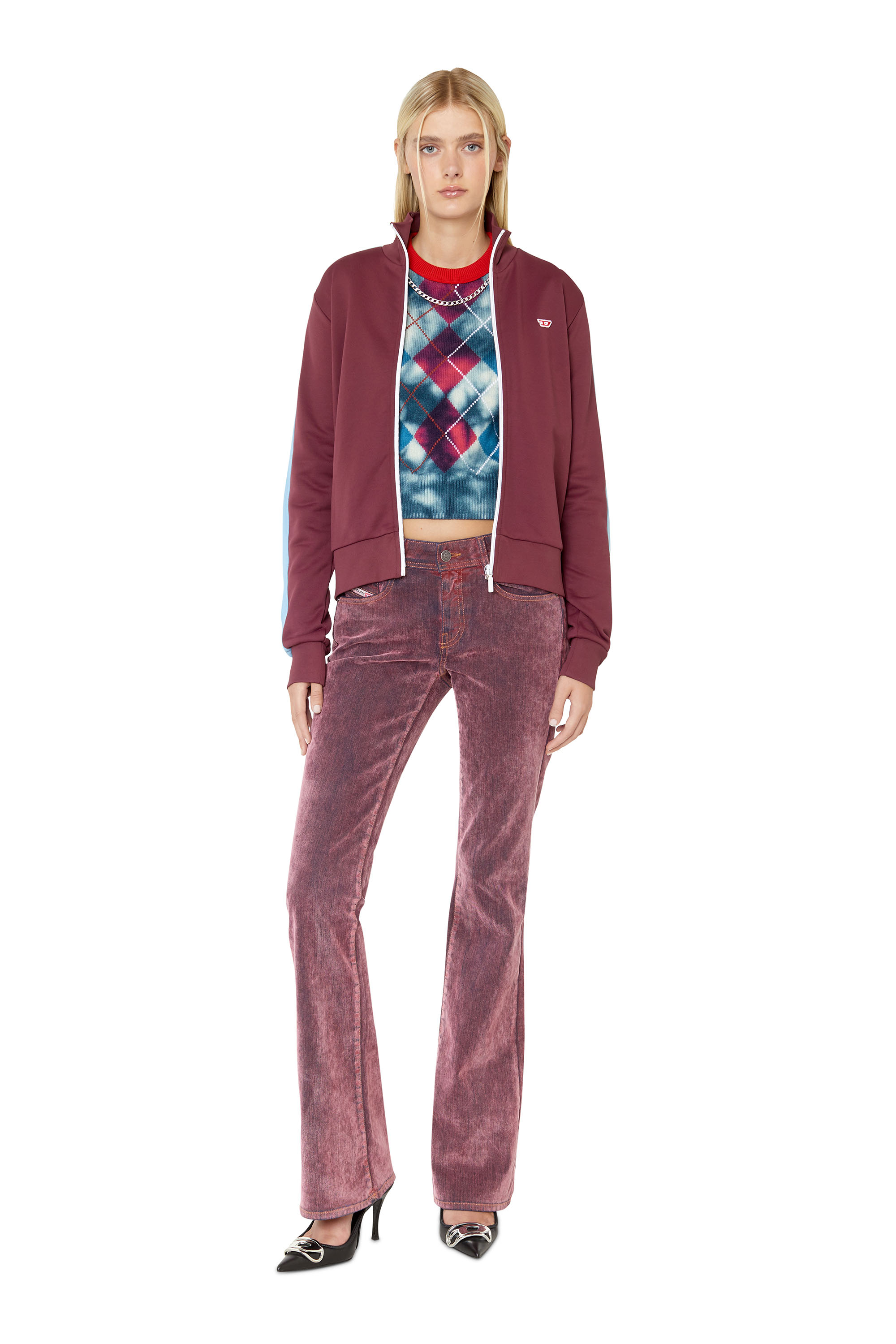 Diesel - 1969 D-EBBEY 0ELAH Bootcut and Flare Jeans, Pink - Image 5