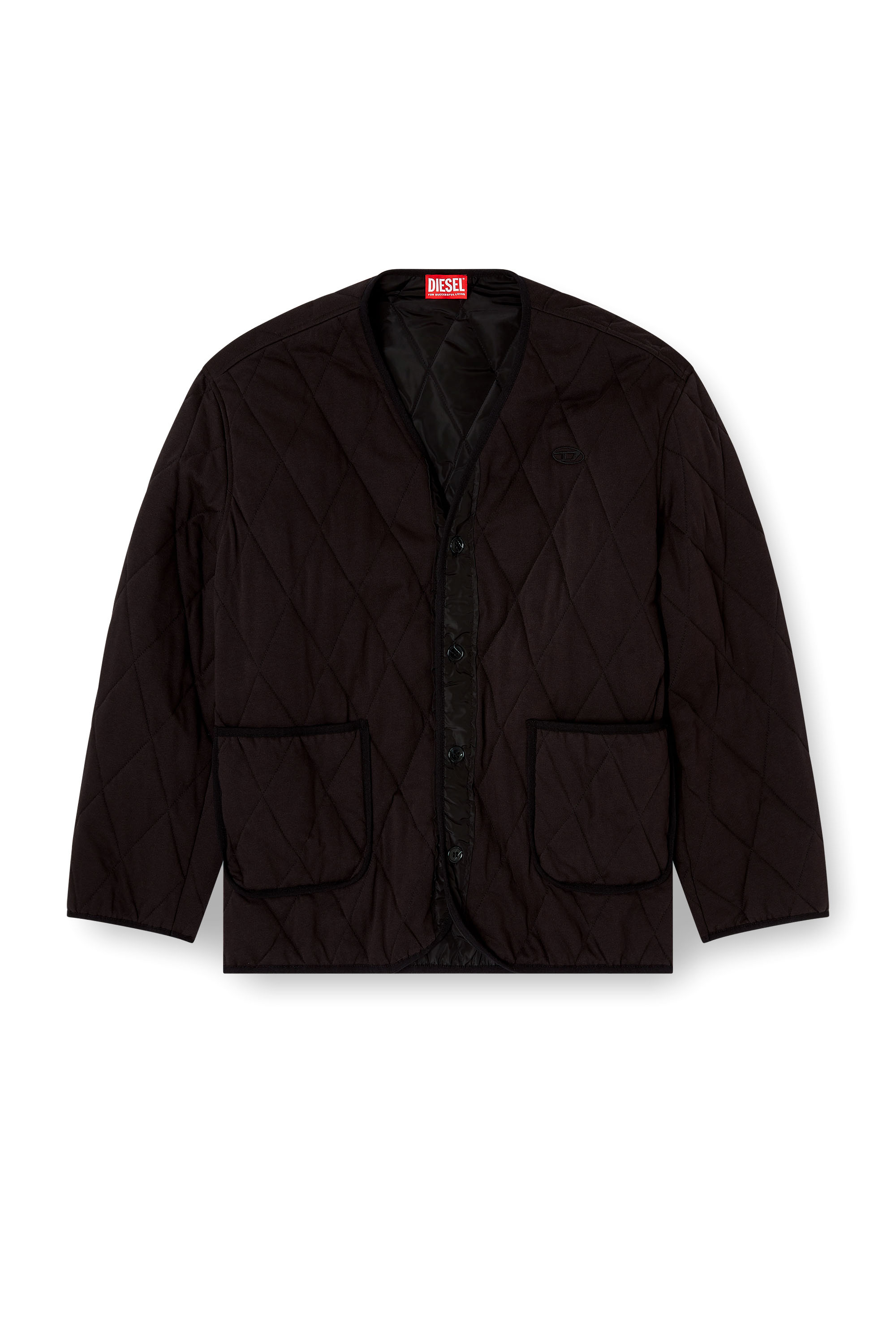 Diesel - S-BOYS, Man's Quilted liner-style jacket in Brown - 3