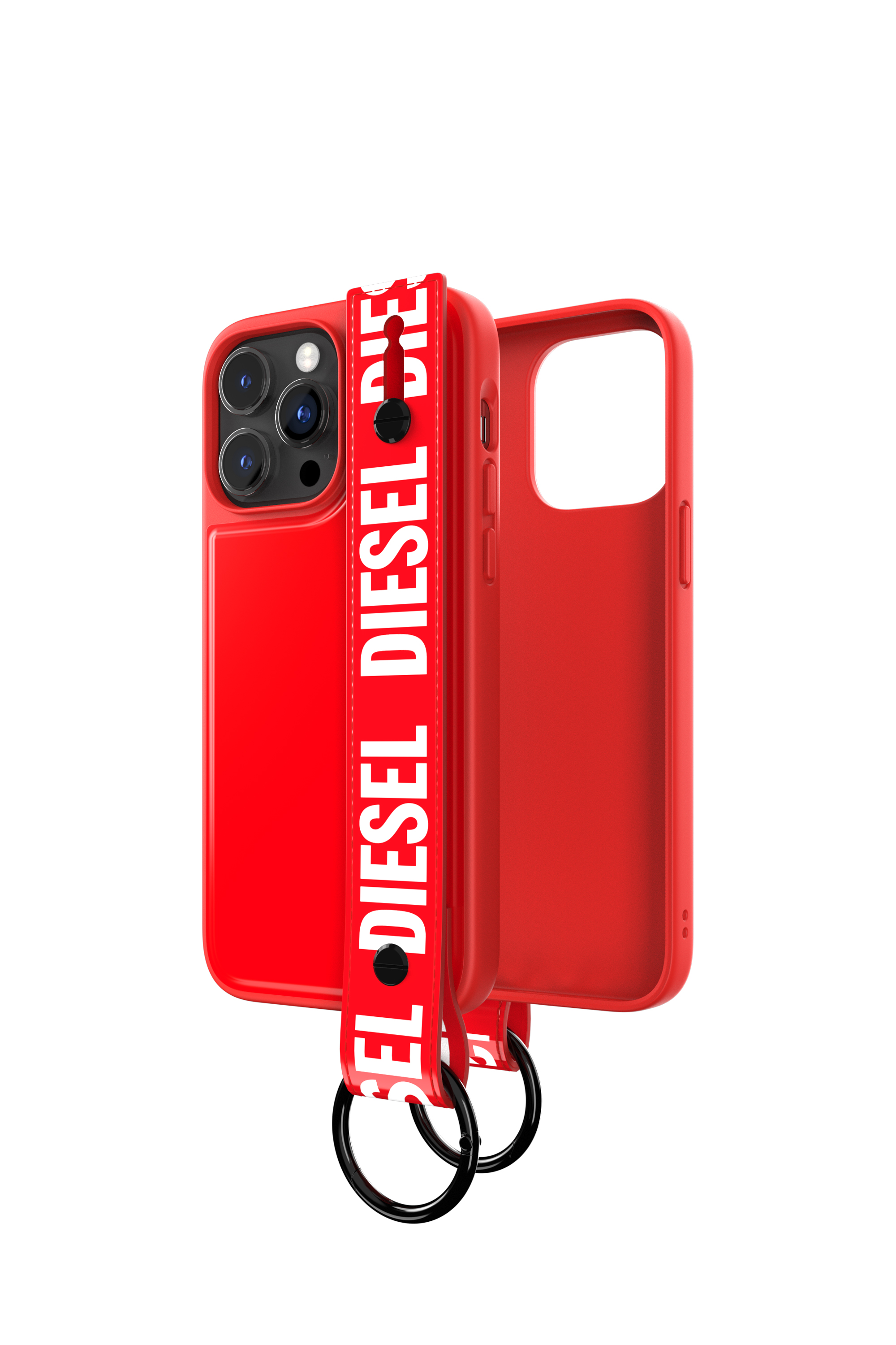 Diesel - 50288 MOULDED CASE, Unisex's Handstrap case for iPhone 14 Pro Max in Red - 1