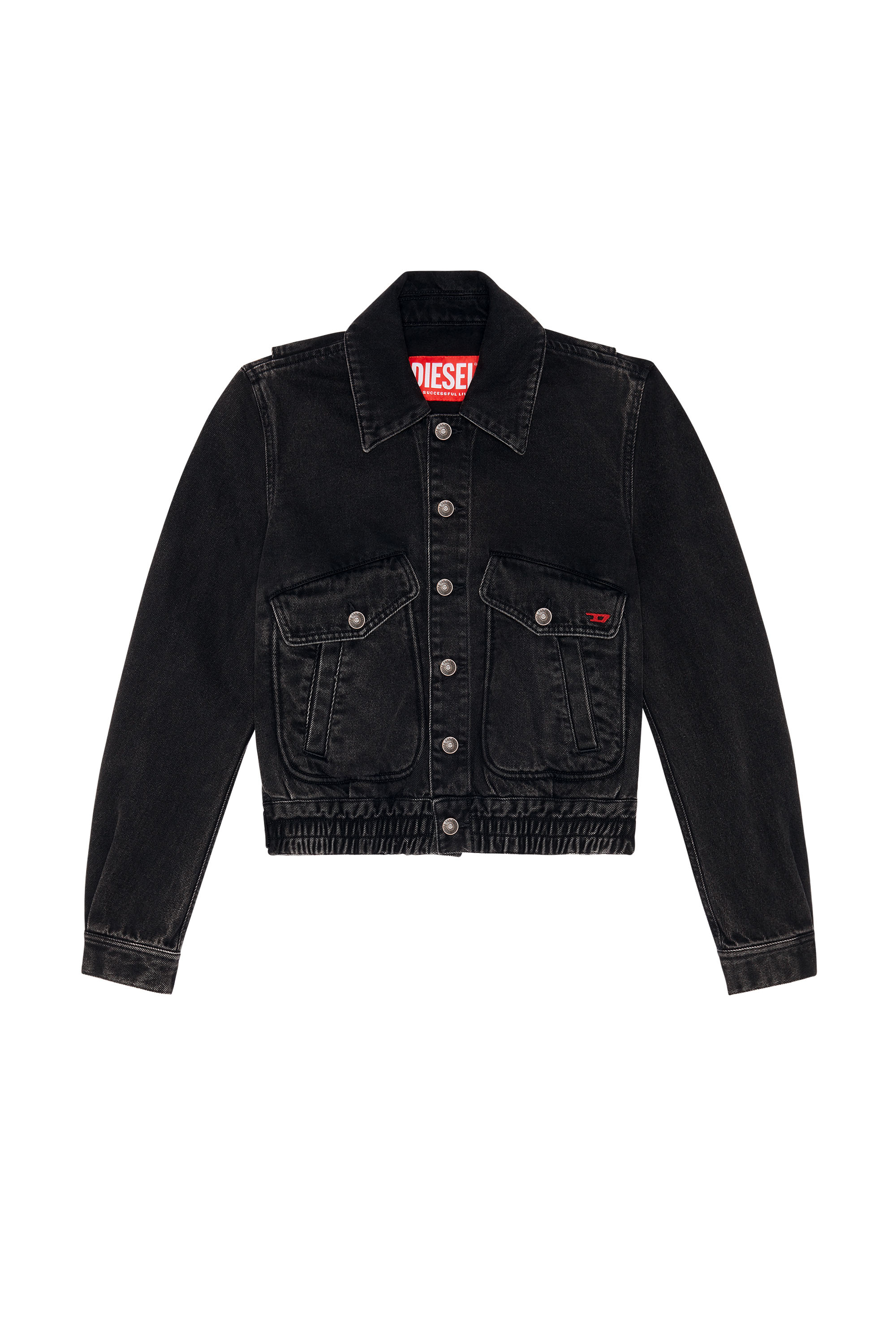 Diesel - DE-TRACY BOMBER JACKET, Black/Dark grey - Image 6
