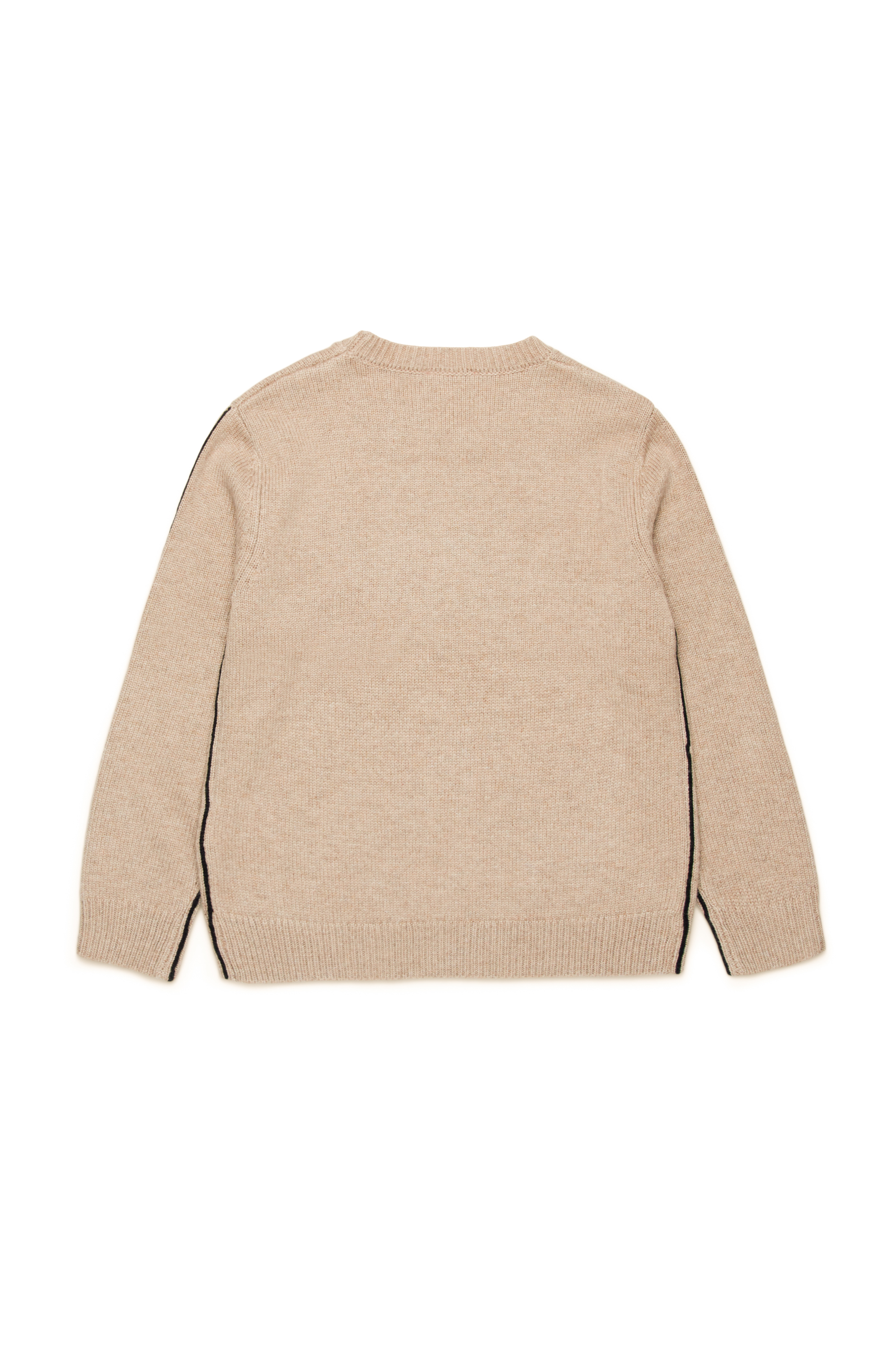Diesel - KVROMO, Man Piped jumper in cashmere-enriched blend in Brown - Image 2