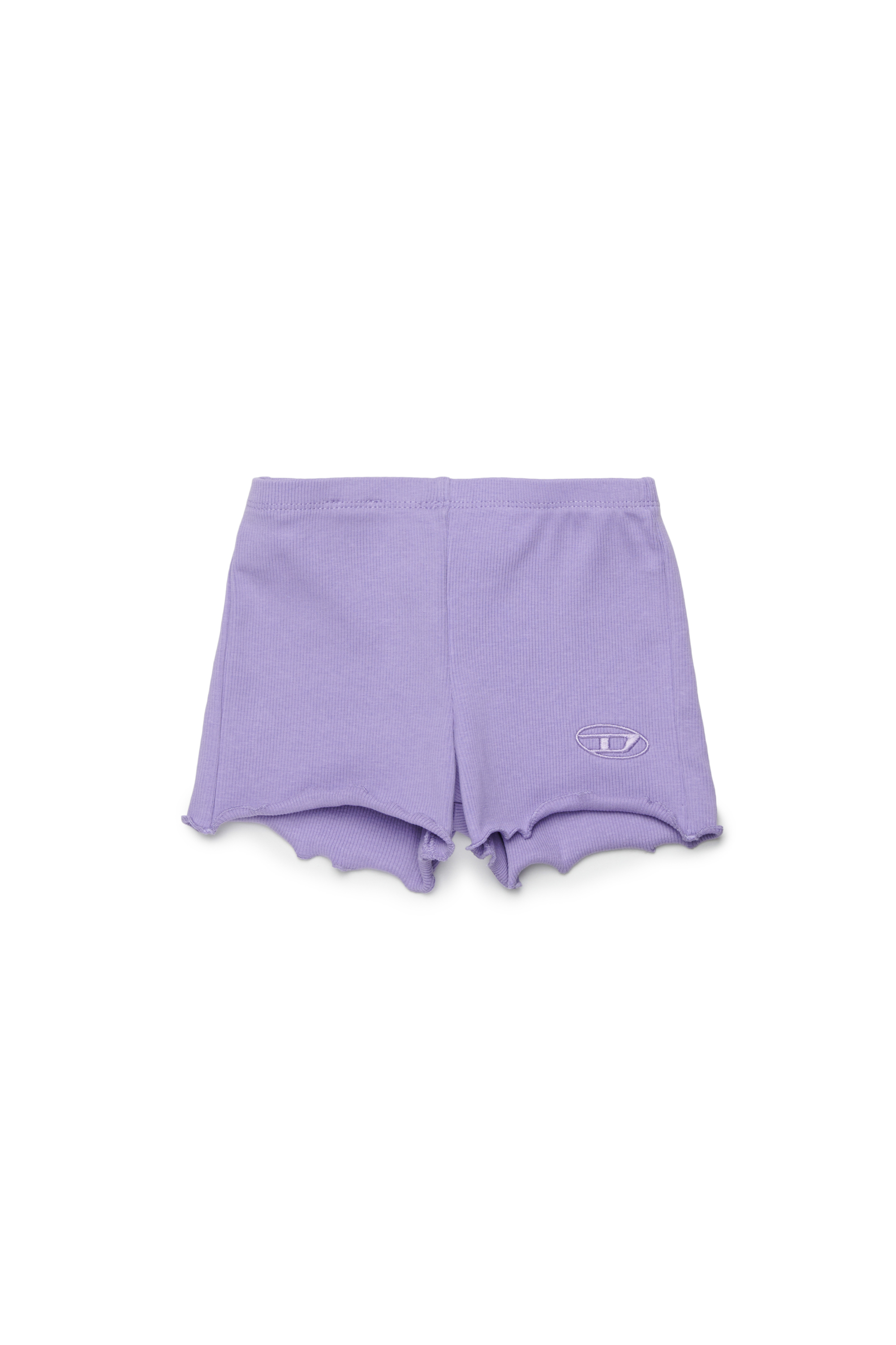 Diesel - PASPYB, Woman's Cotton shorts with rolled hems in Violet - 1