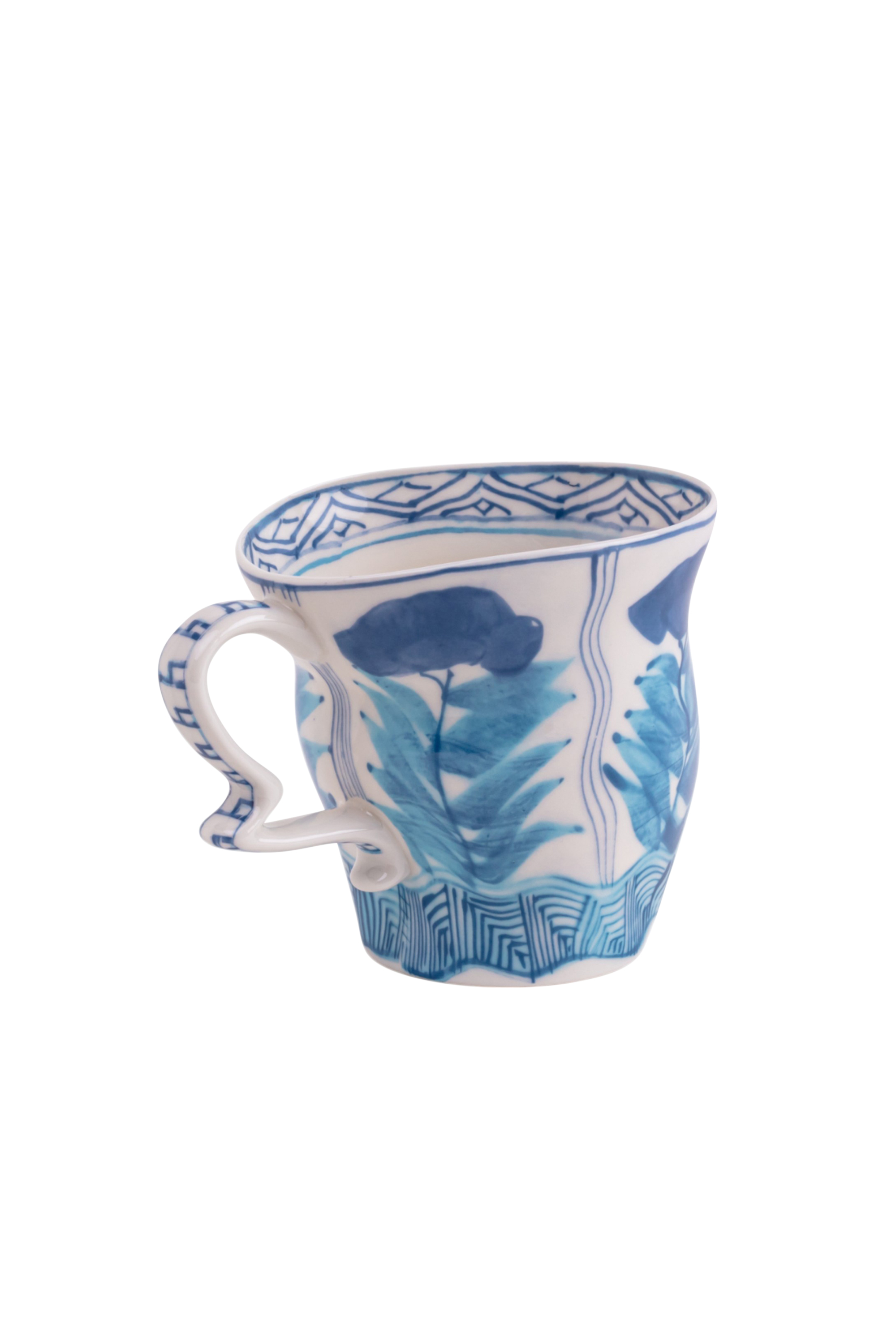 Diesel - 11257 PORCELAIN MUG "CLASSIC ON ACID" -, Unisex's Porcelain mug in White/Blue - 6