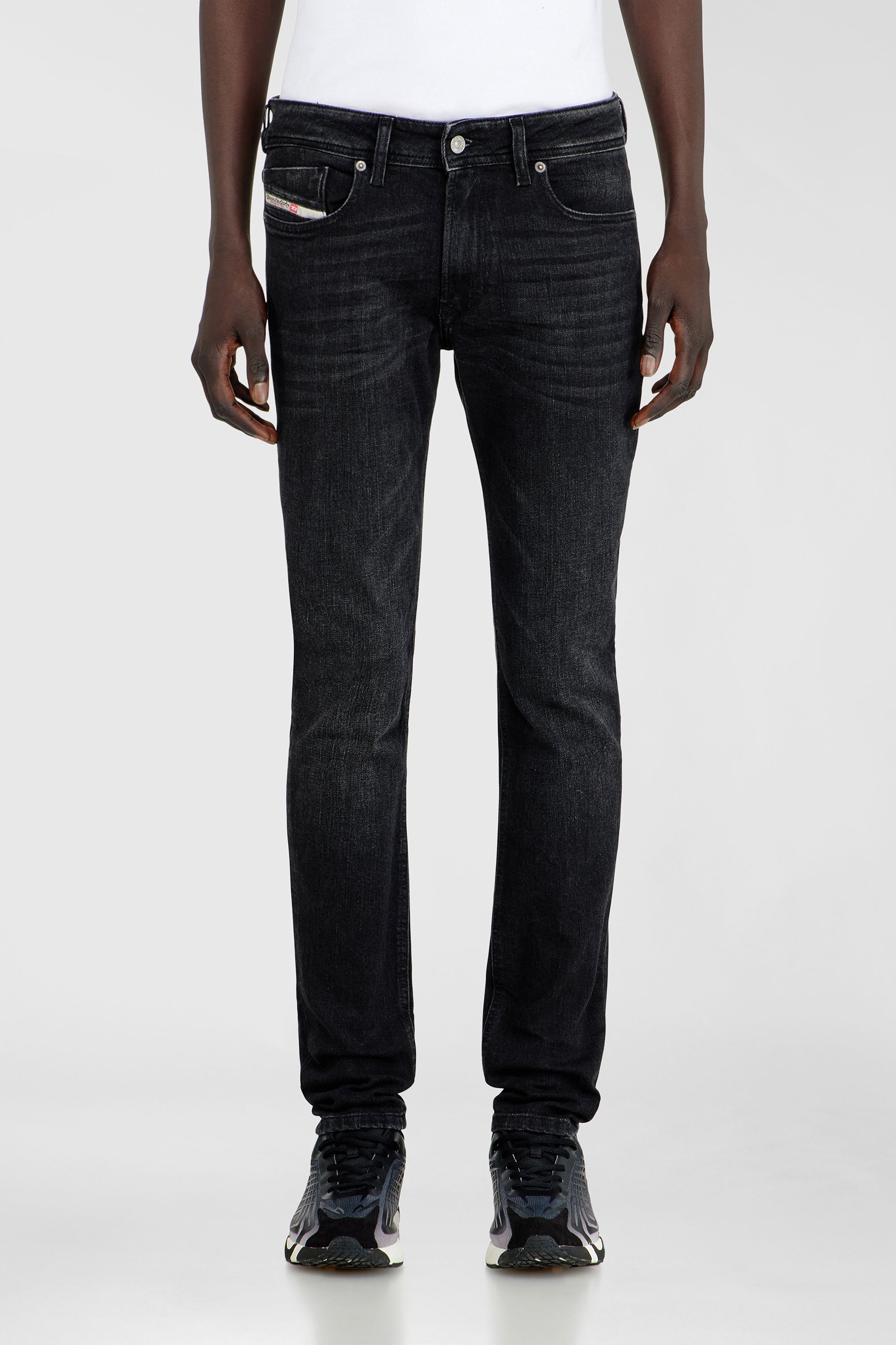 Diesel - Man's Skinny Jeans 1979 Sleenker 0GRDA, Black/Dark grey - 1