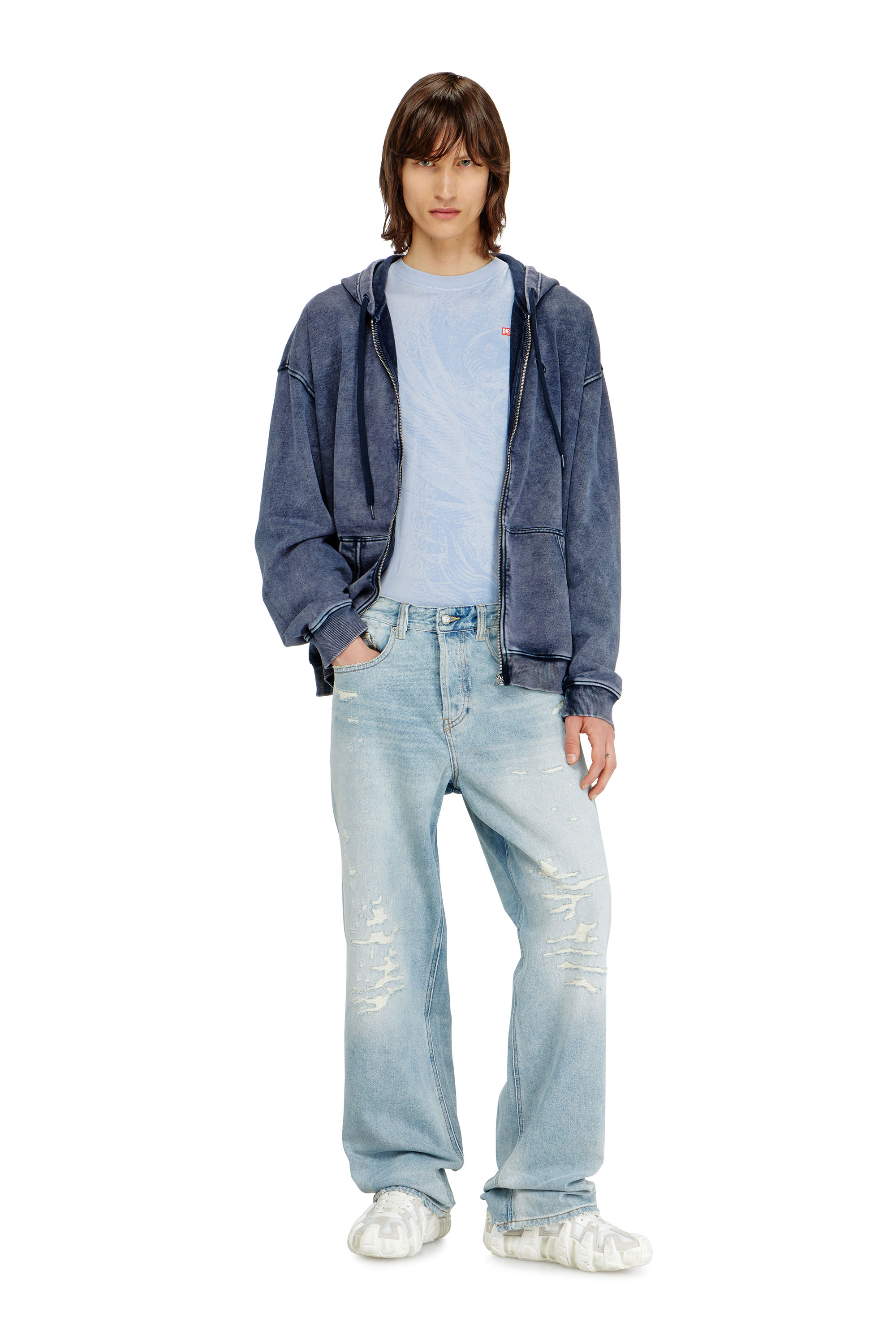 Diesel - Man's Relaxed Jeans 2001 D-Macro 09M53, Light Blue - 1