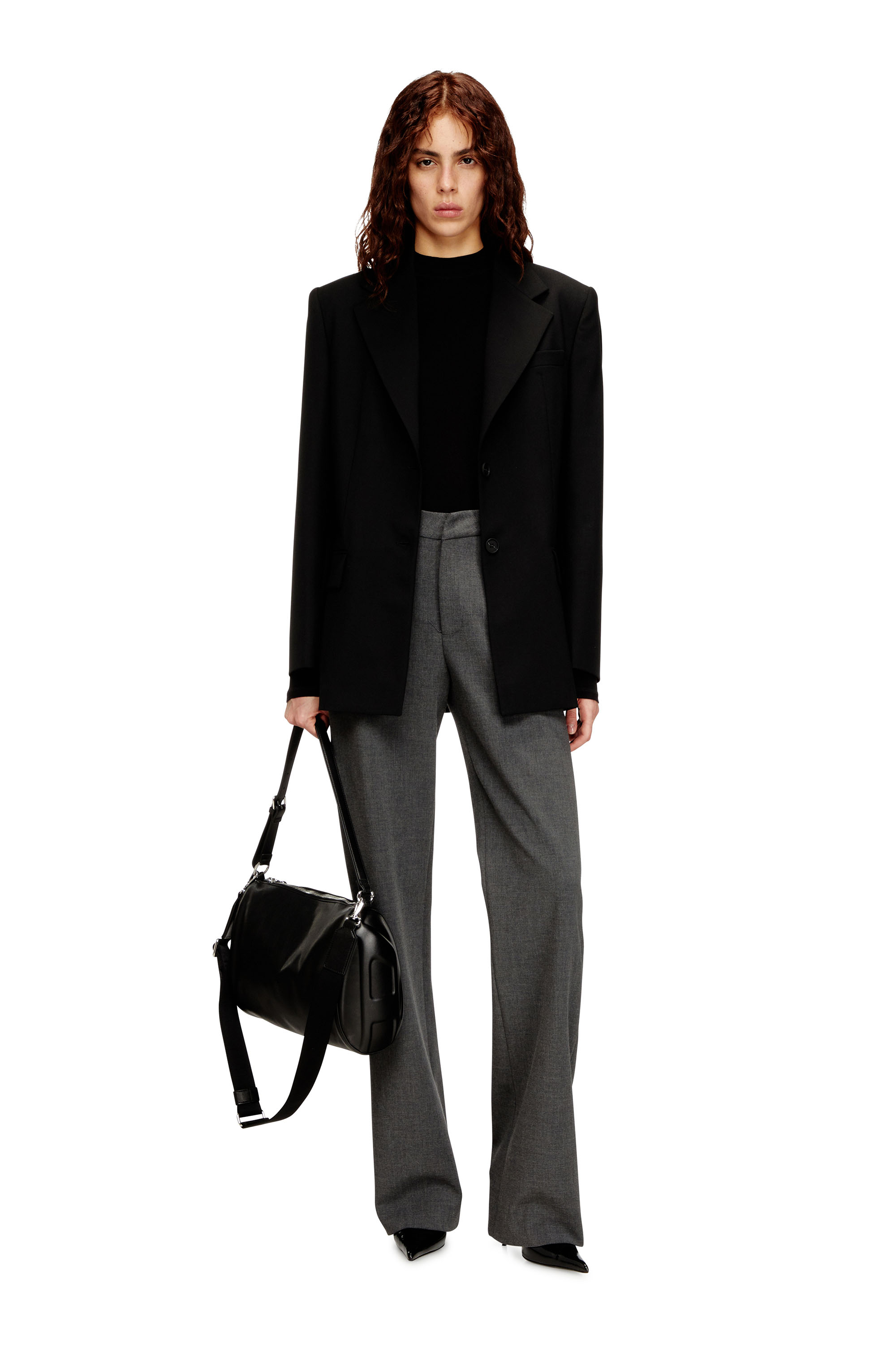 Diesel - G-KESS-R1, Woman's Blazer in wool blend in Black - 1