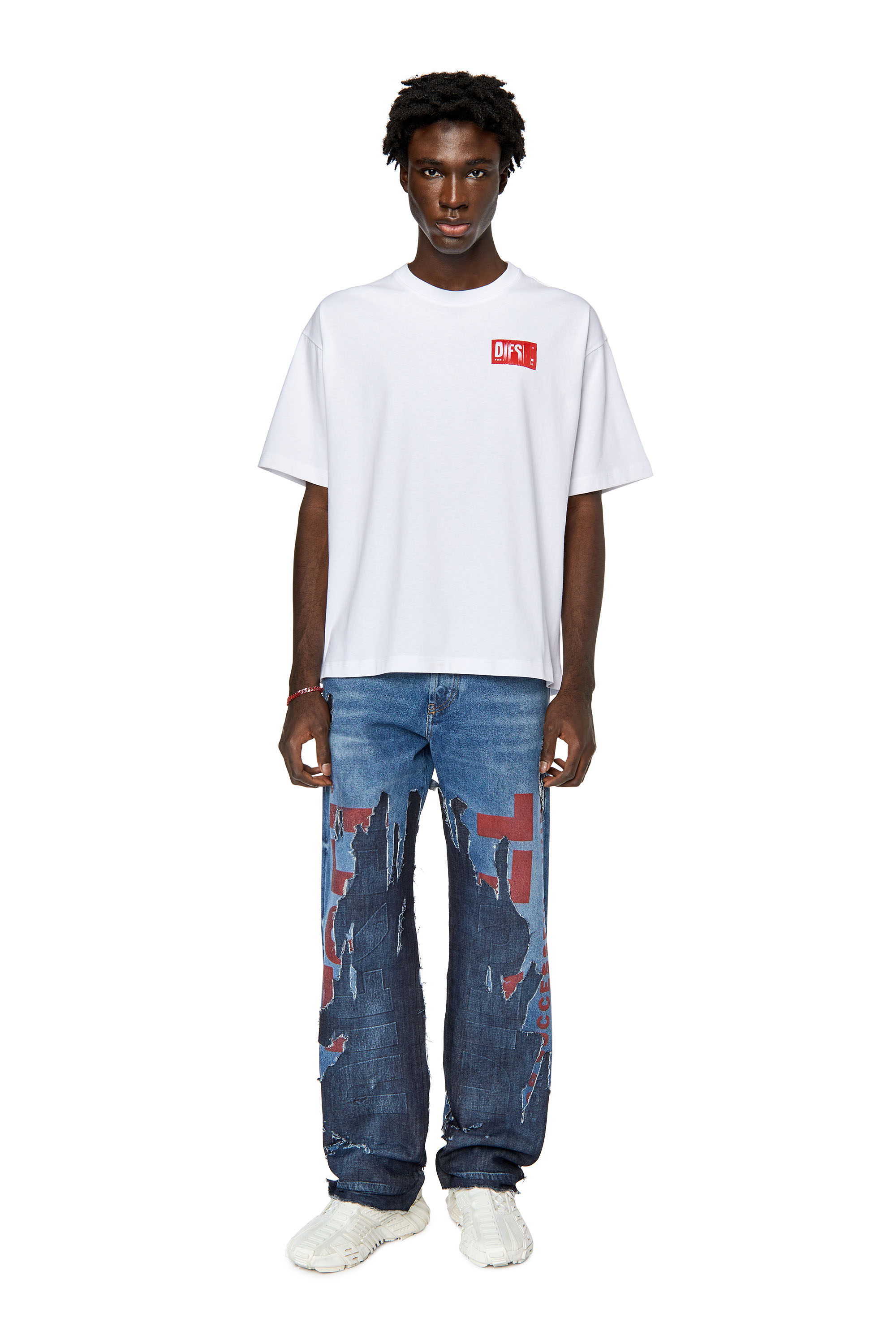 Diesel - 2010 D-Macs 09G77 Straight Jeans, Medium blue - Image 4