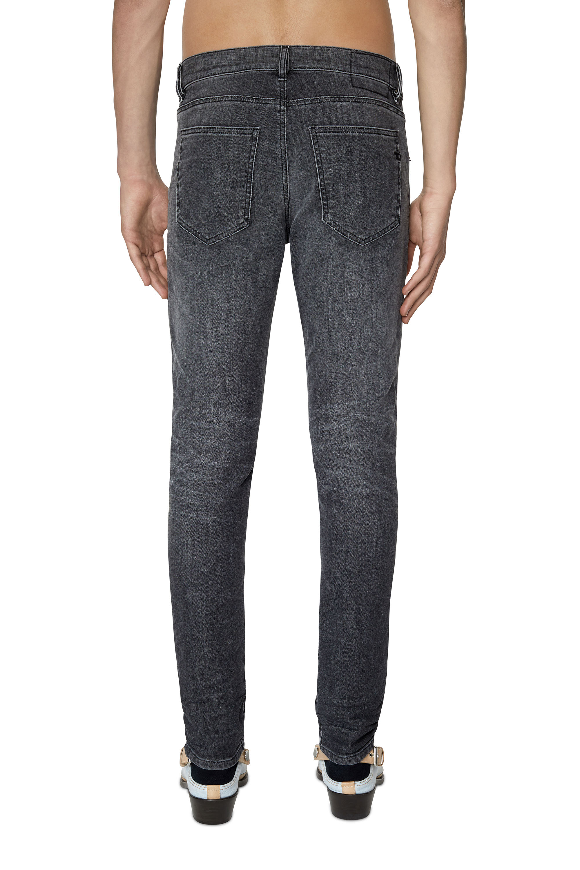 Diesel - D-Strukt JoggJeans® 09D52 Slim, Black/Dark grey - Image 2