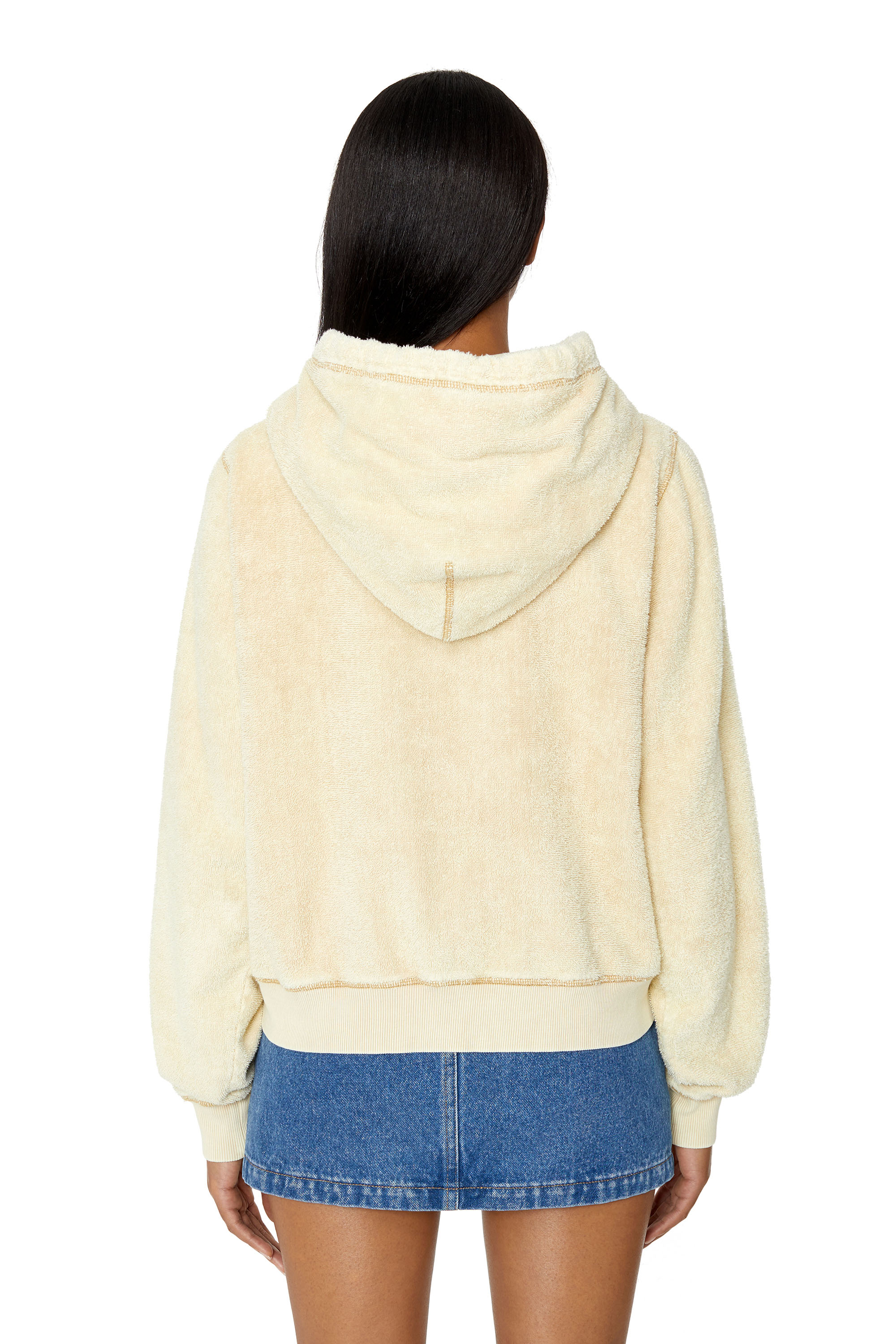 Diesel - F-REGGY-HOOD-ZIP-E3, Beige - Image 4