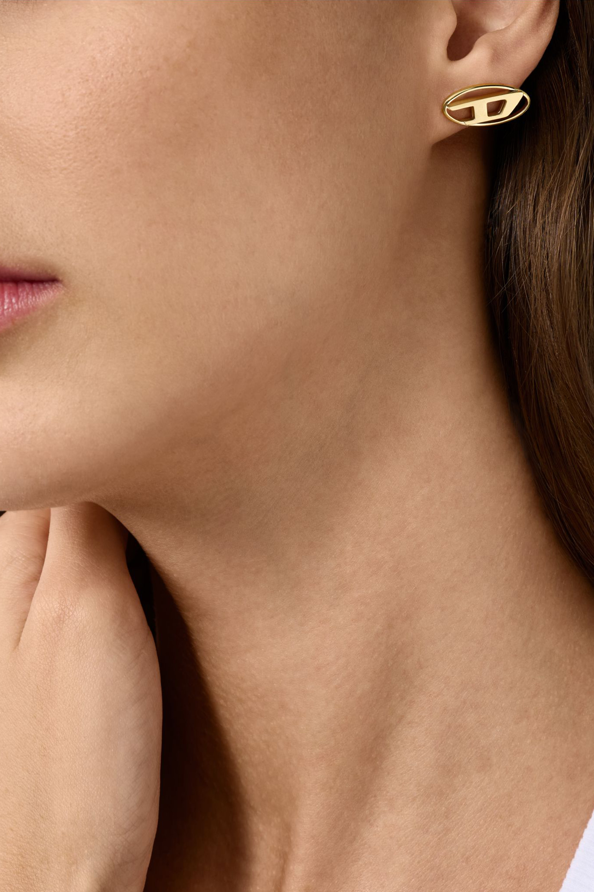 Diesel - DX1590710 JEWEL, Unisex's Gold-Tone Stainless Steel Stud Earring in Gold - 3