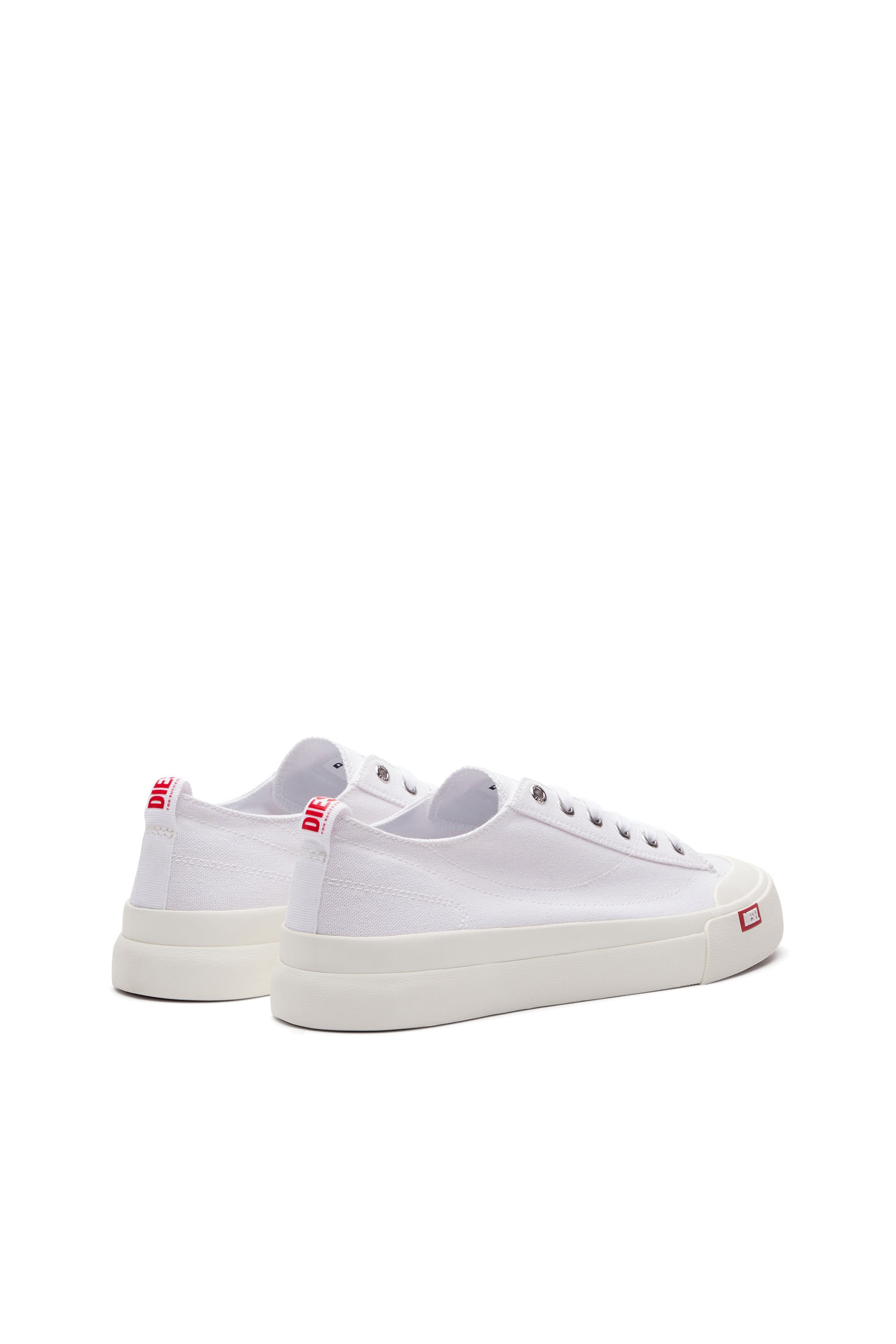 Diesel - S-ATHOS LOW W, Woman's S-Athos Low-Canvas sneakers in White - 3