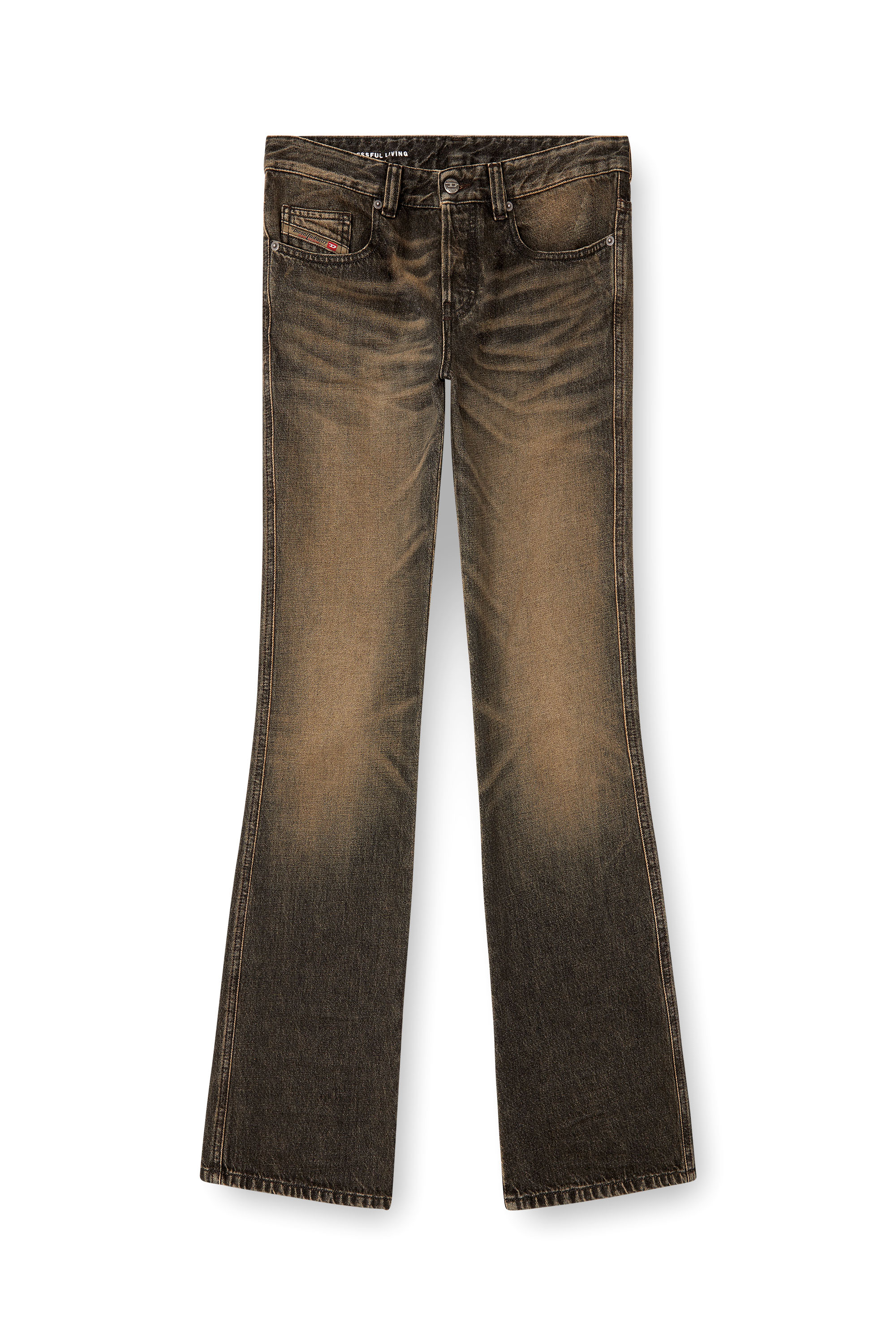 Diesel - Man's Bootcut Jeans 1998 D-Buck 007AX, Black/Dark grey - 5