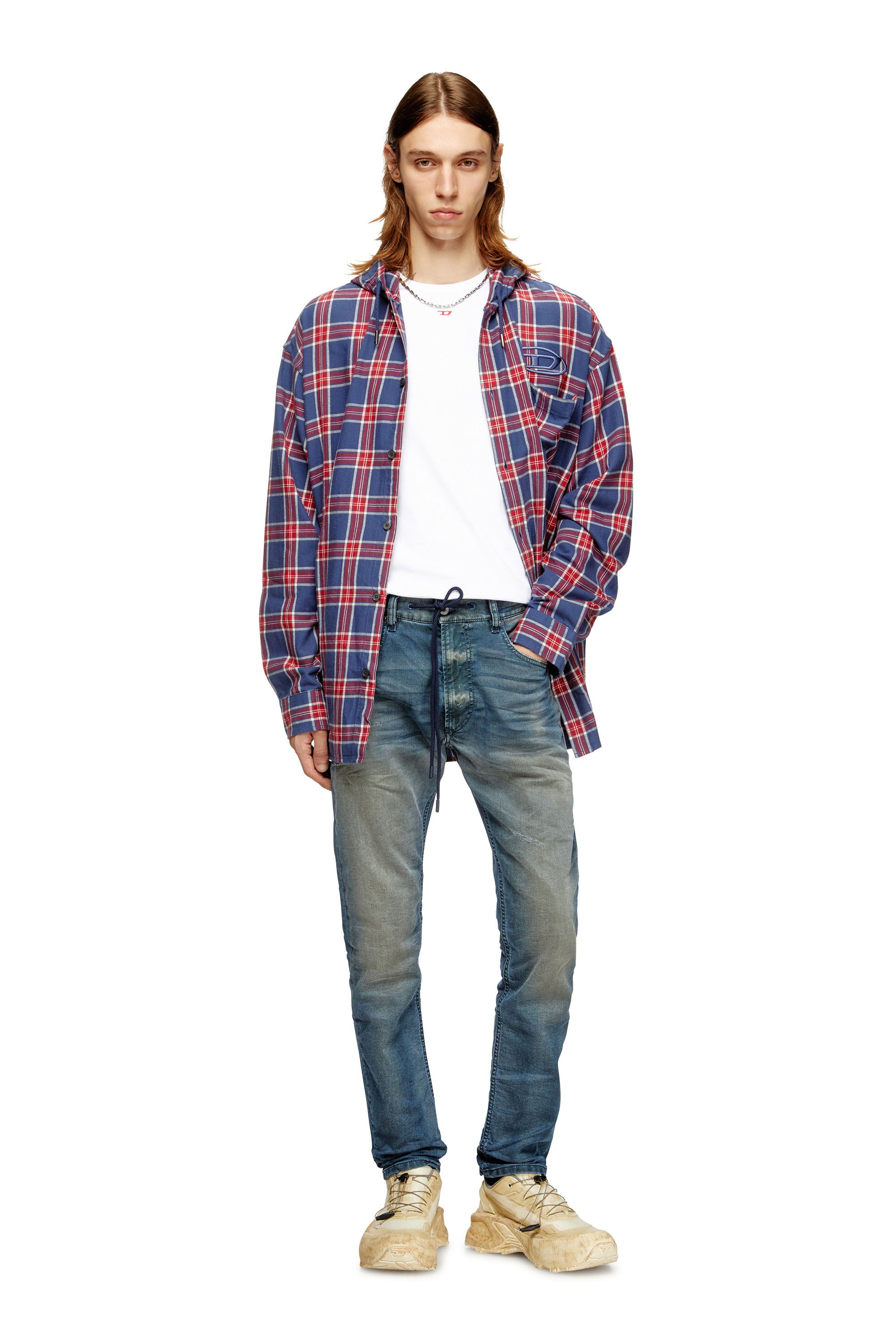 Diesel - Man's Regular 2032 D-Krooley Joggjeans® 068SC, Dark Blue - 1