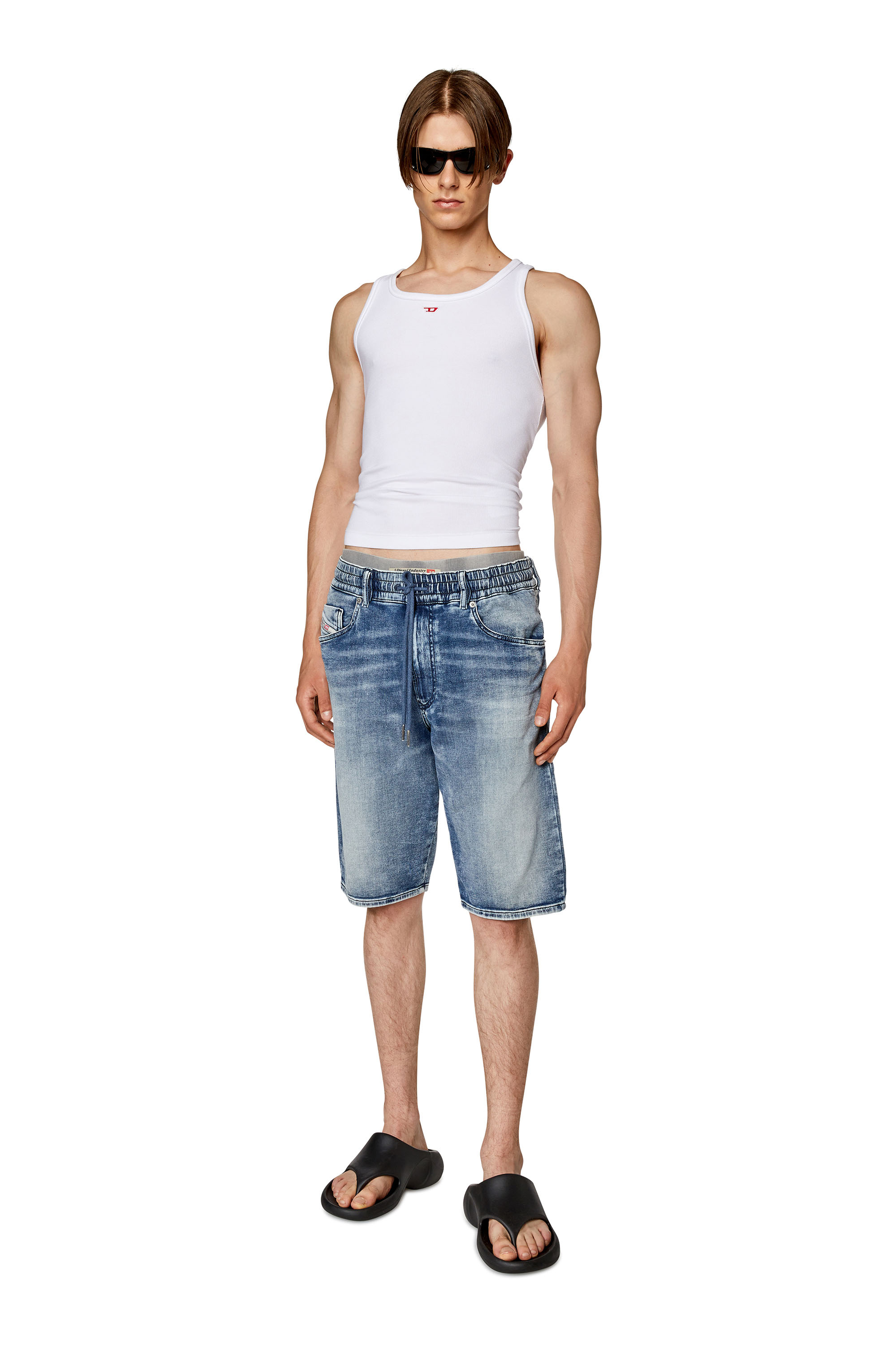 Diesel - D-KROOLEY-SHORT JOGG, Light Blue - Image 2