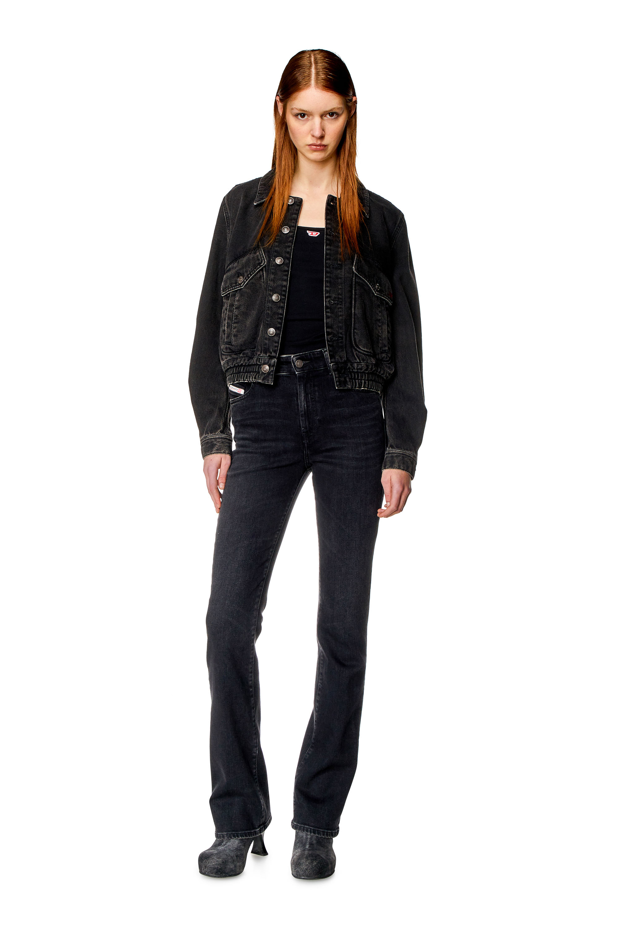Diesel - DE-TRACY BOMBER JACKET, Black/Dark grey - Image 5