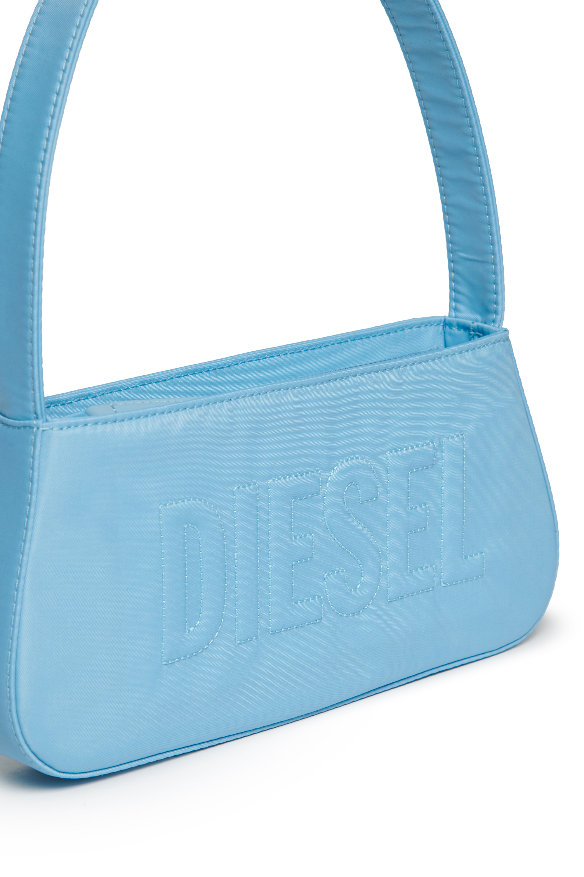 Diesel - WDELIA, Woman's WDELIA Nylon bag with embroidered logo in Blue - 4