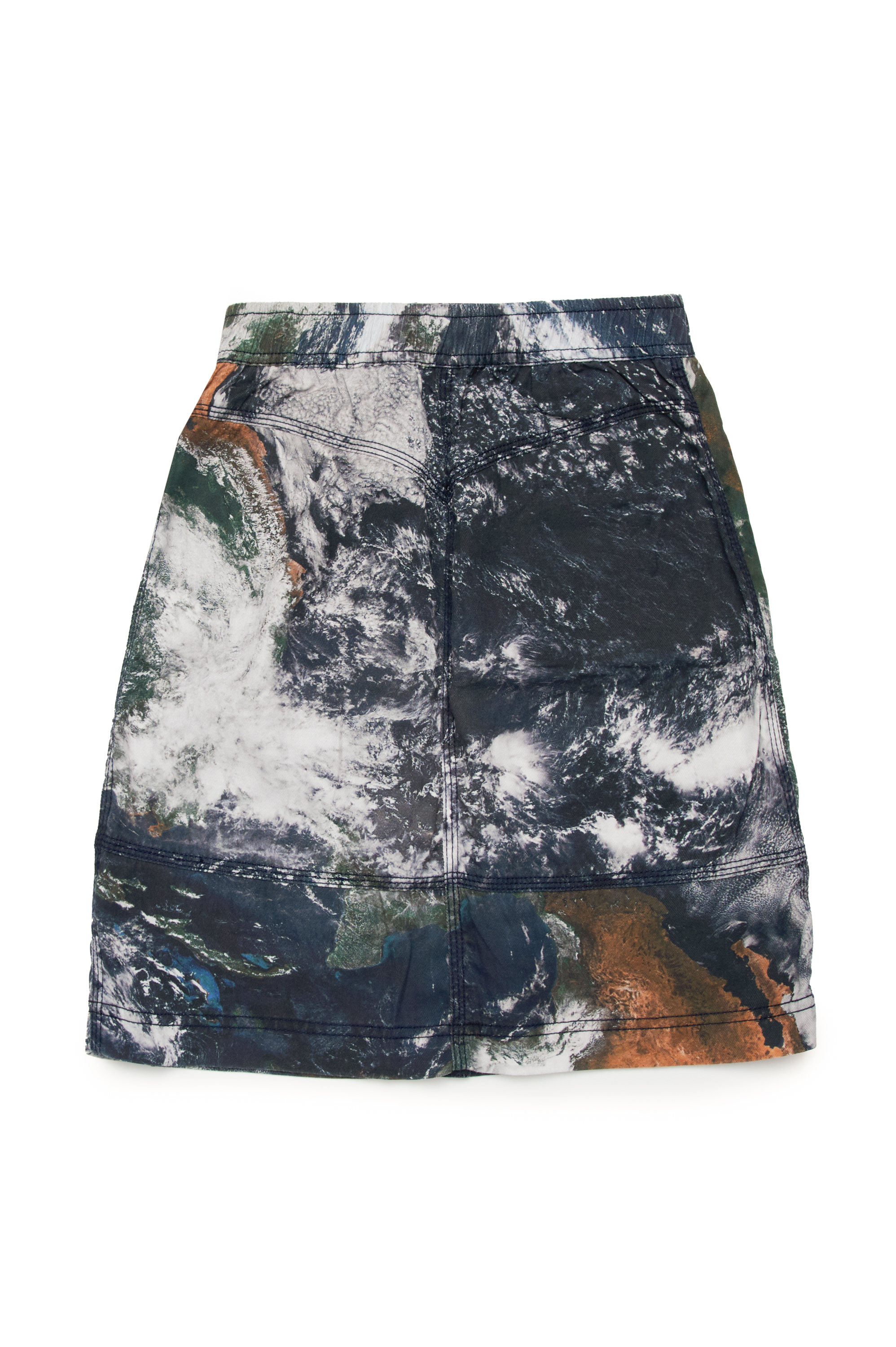 Diesel - GOMIRTCMF, Woman Cargo skirt with Camo Planet print in Multicolor - Image 2