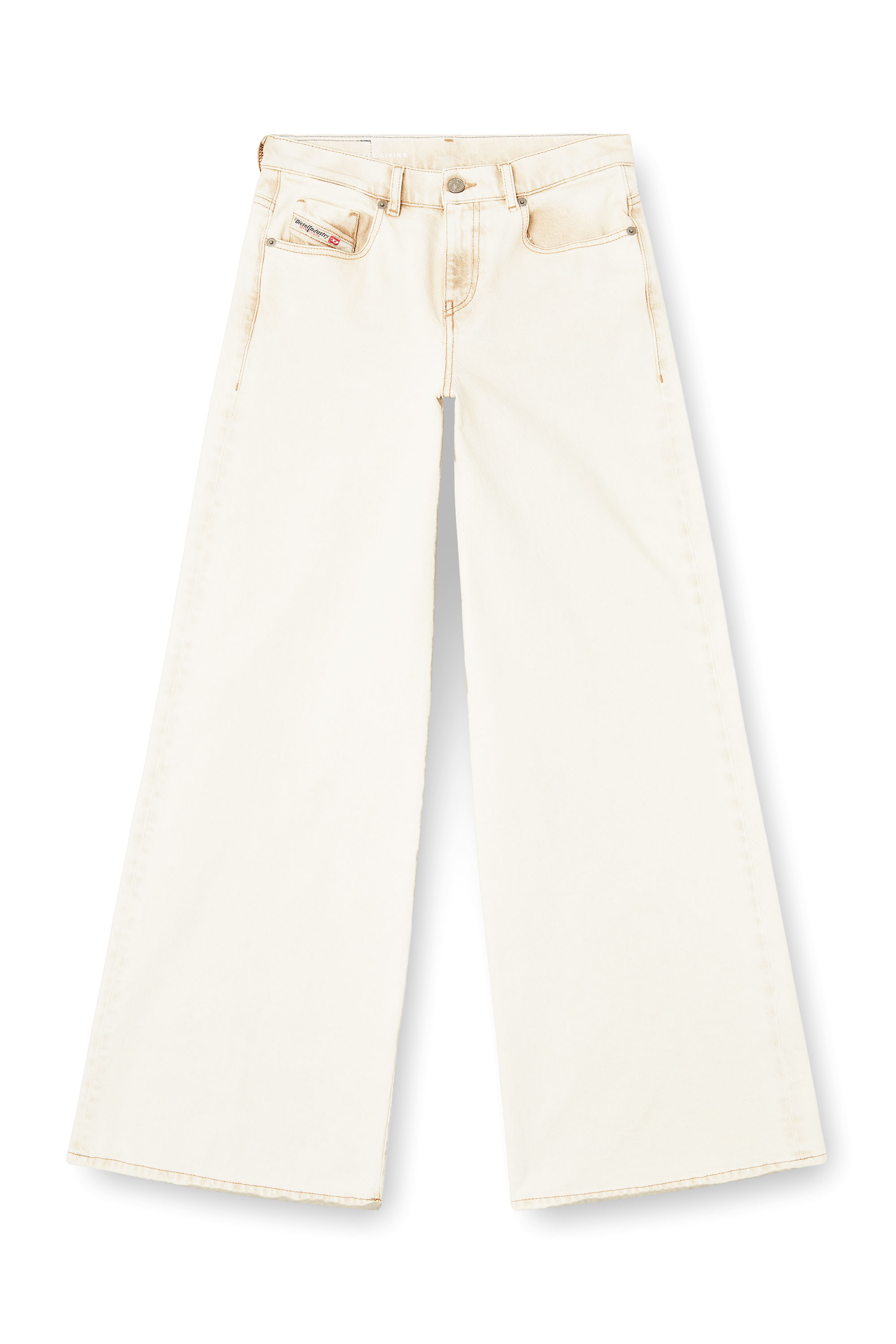 Flare Jeans 1978 D-Akemi 09M70, White Diesel - Woman's Flare Jeans 1978 D-Akemi 09M70, White - 2
