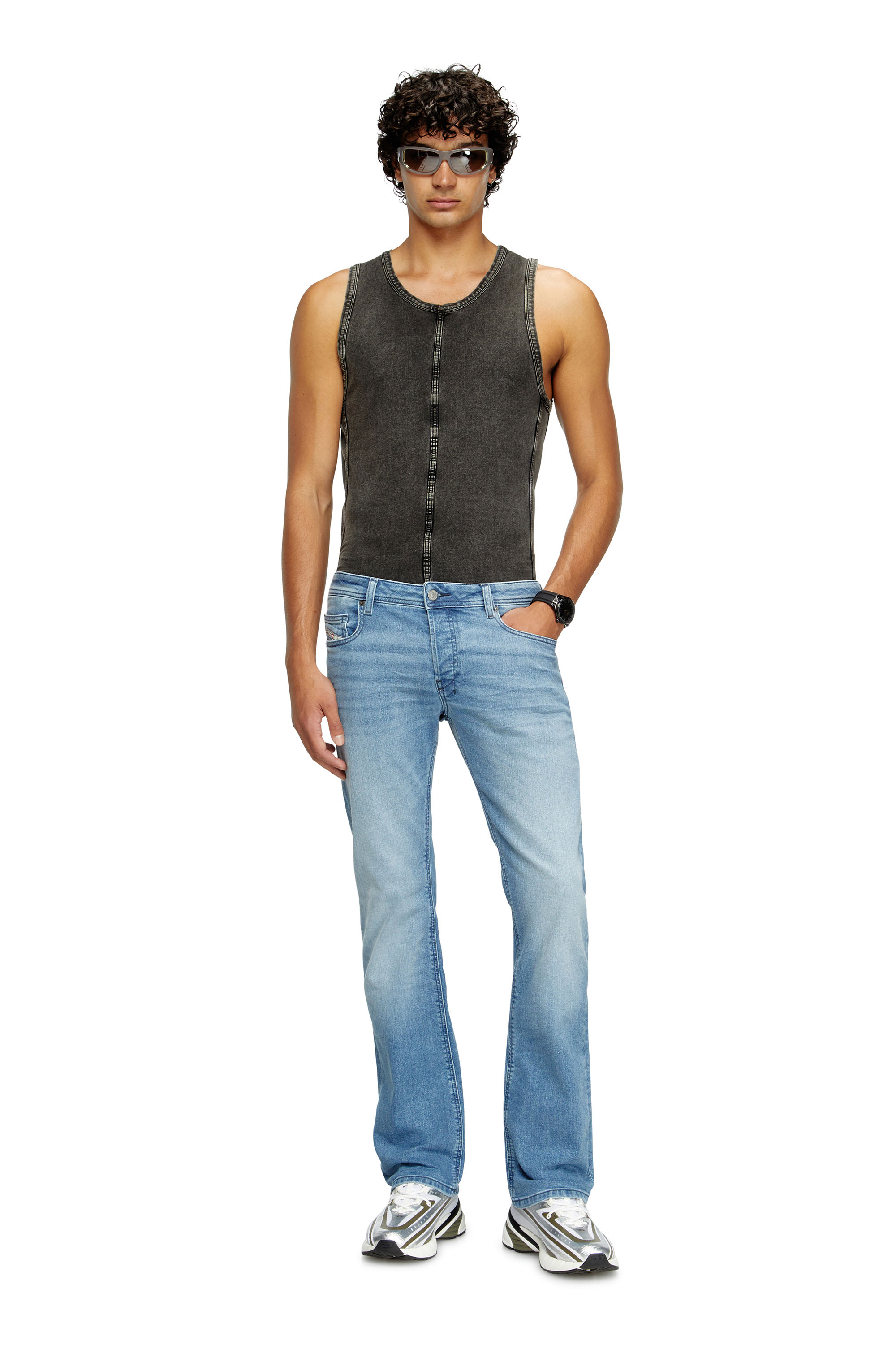 Diesel - Man's Bootcut Jeans 2007 Zatiny 0GRDI, Light Blue - 1