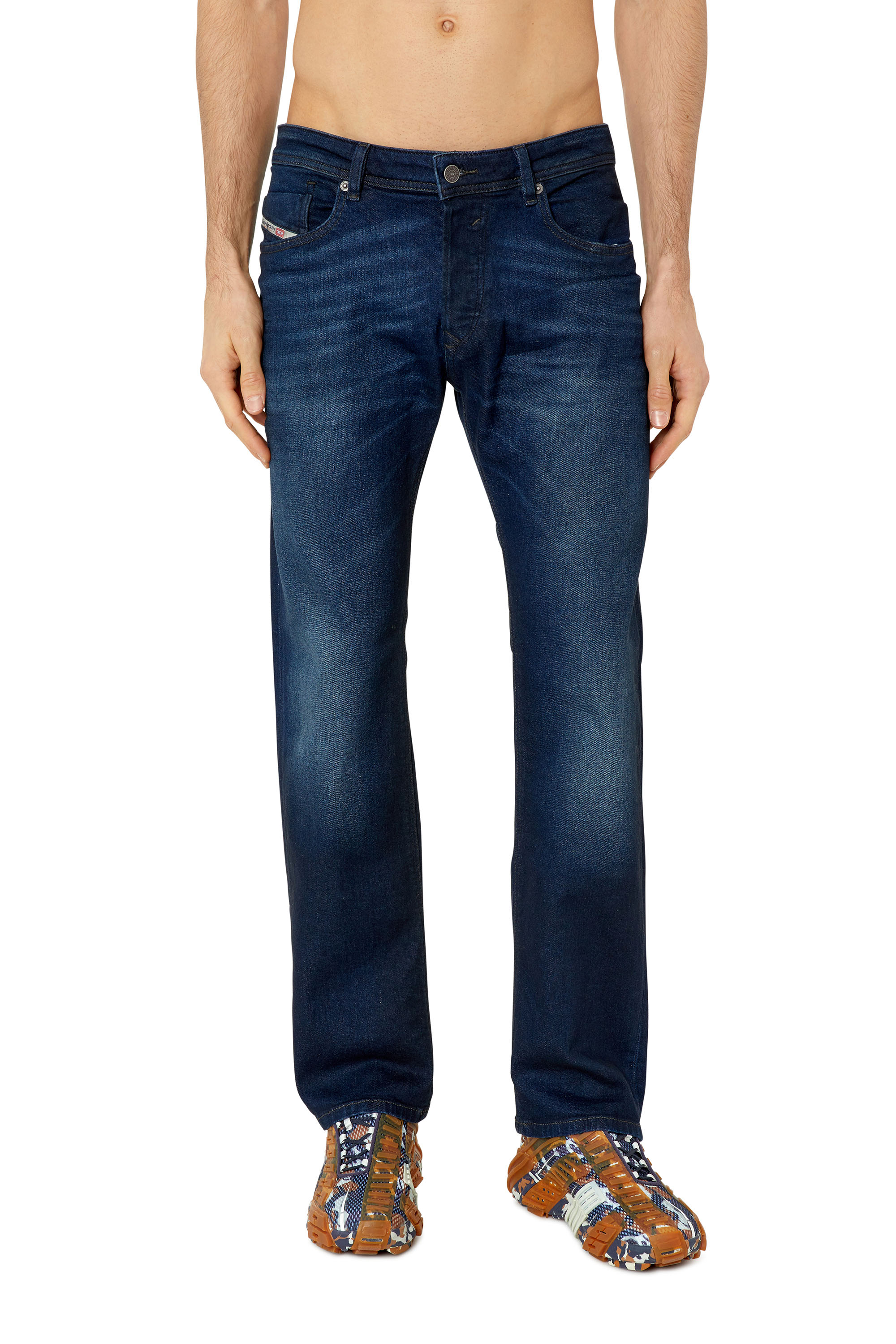 Diesel - Straight Jeans Waykee E814W, Man's Straight Jeans - Waykee in Medium blue - 3
